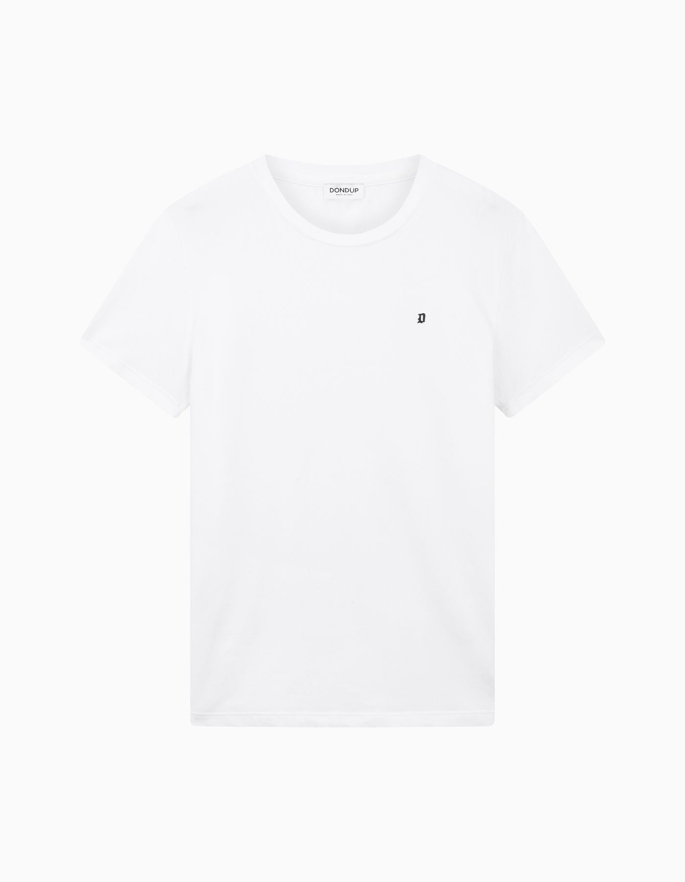 DONDUP T-Shirt Uomo Jersey Slim-Bianco