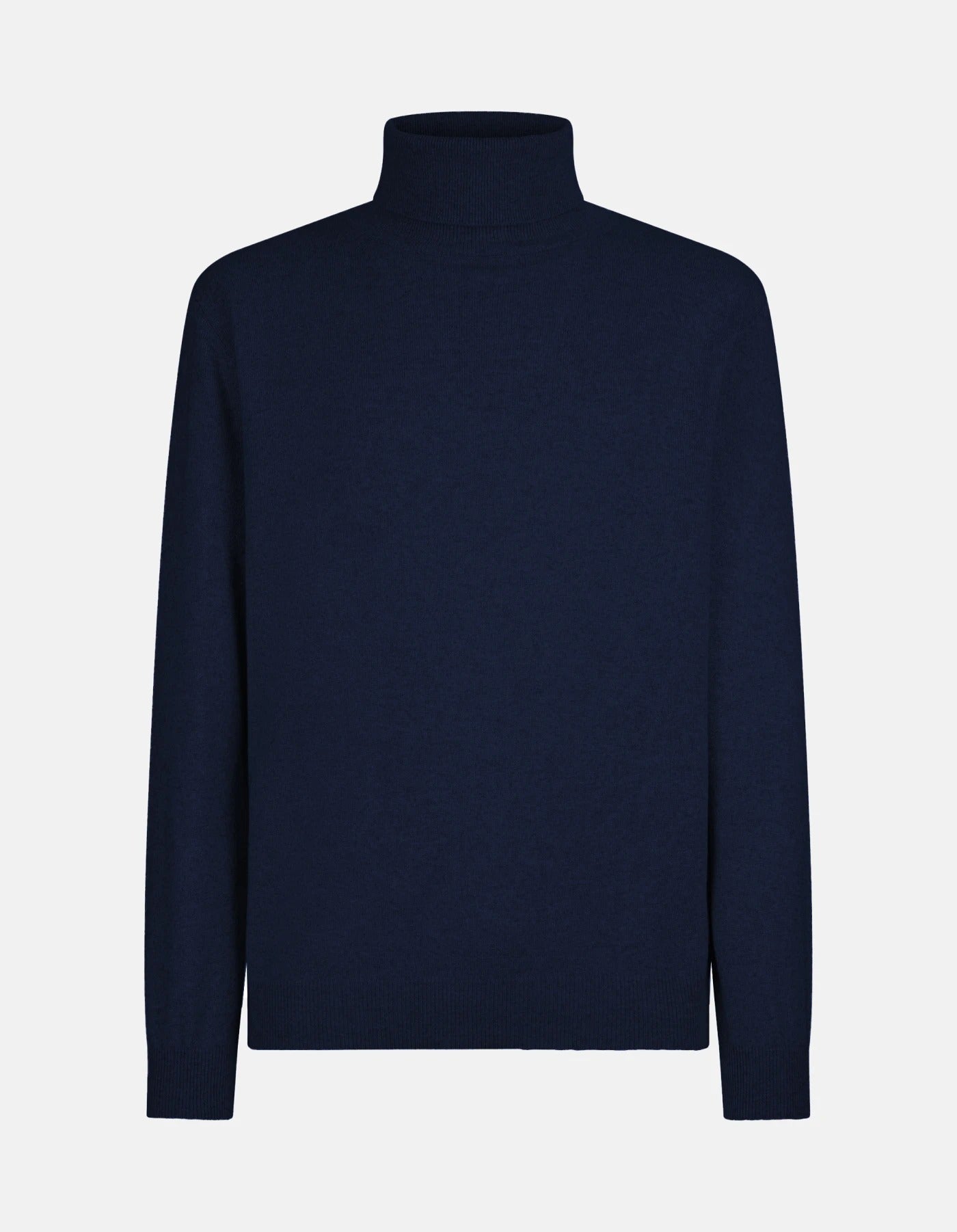 DONDUP Maglia Dolcevita Uomo Lana Seta Regular-Blu Universo