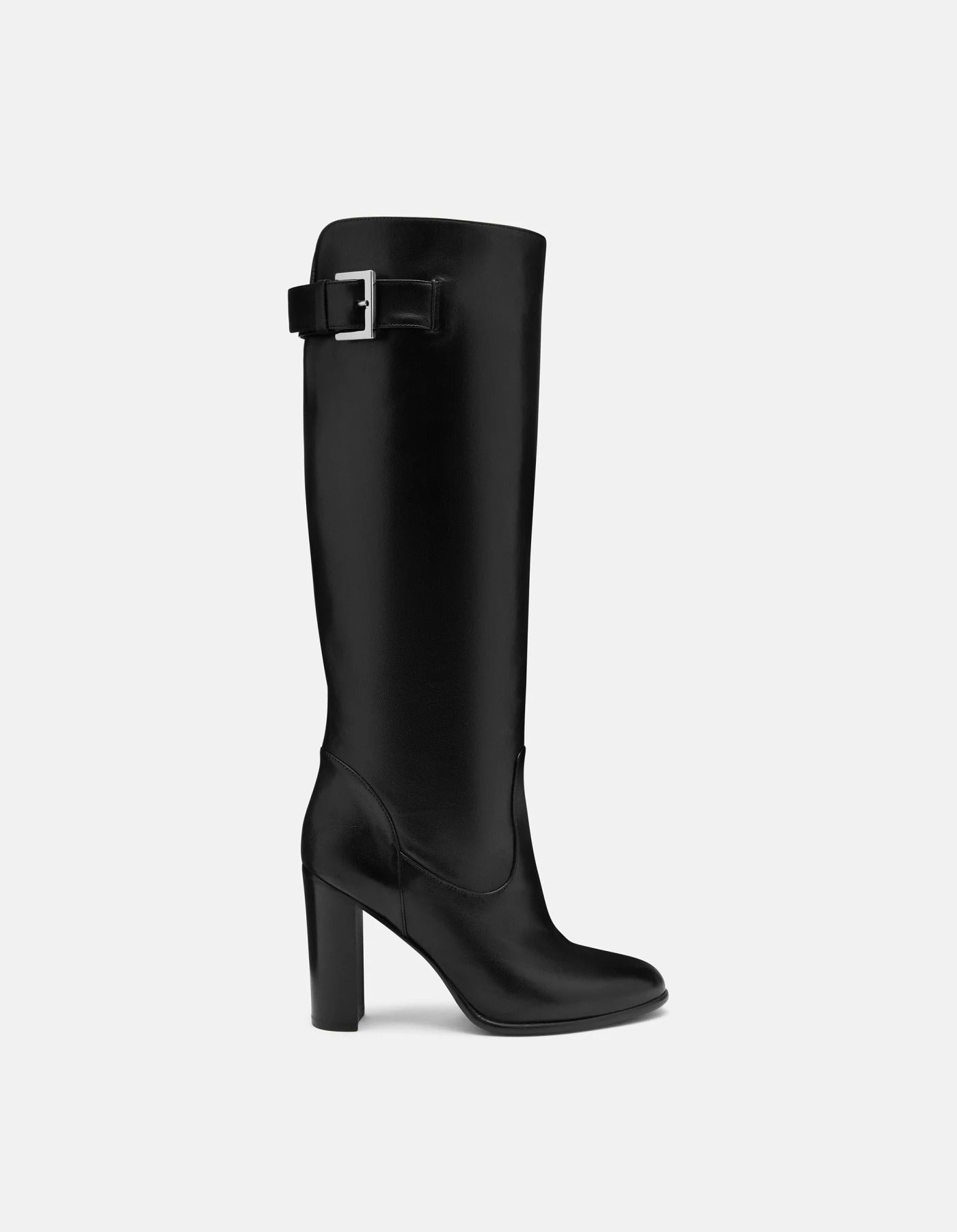 DONDUP Stivale Donna Nappa Tacco-Nero