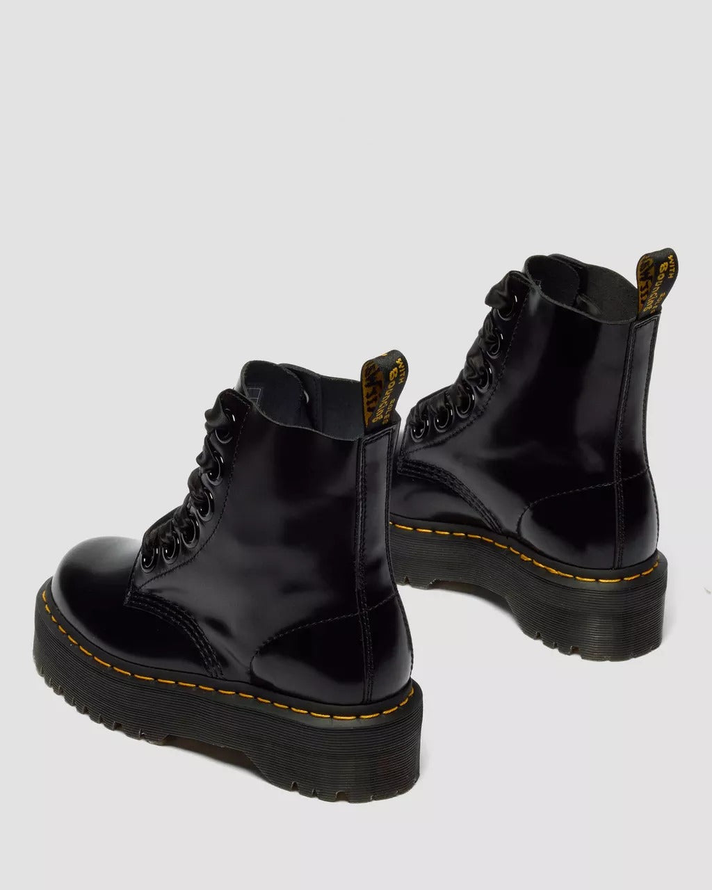DR. MARTENS Anfibio Donna Molly Buttero Platform-Black