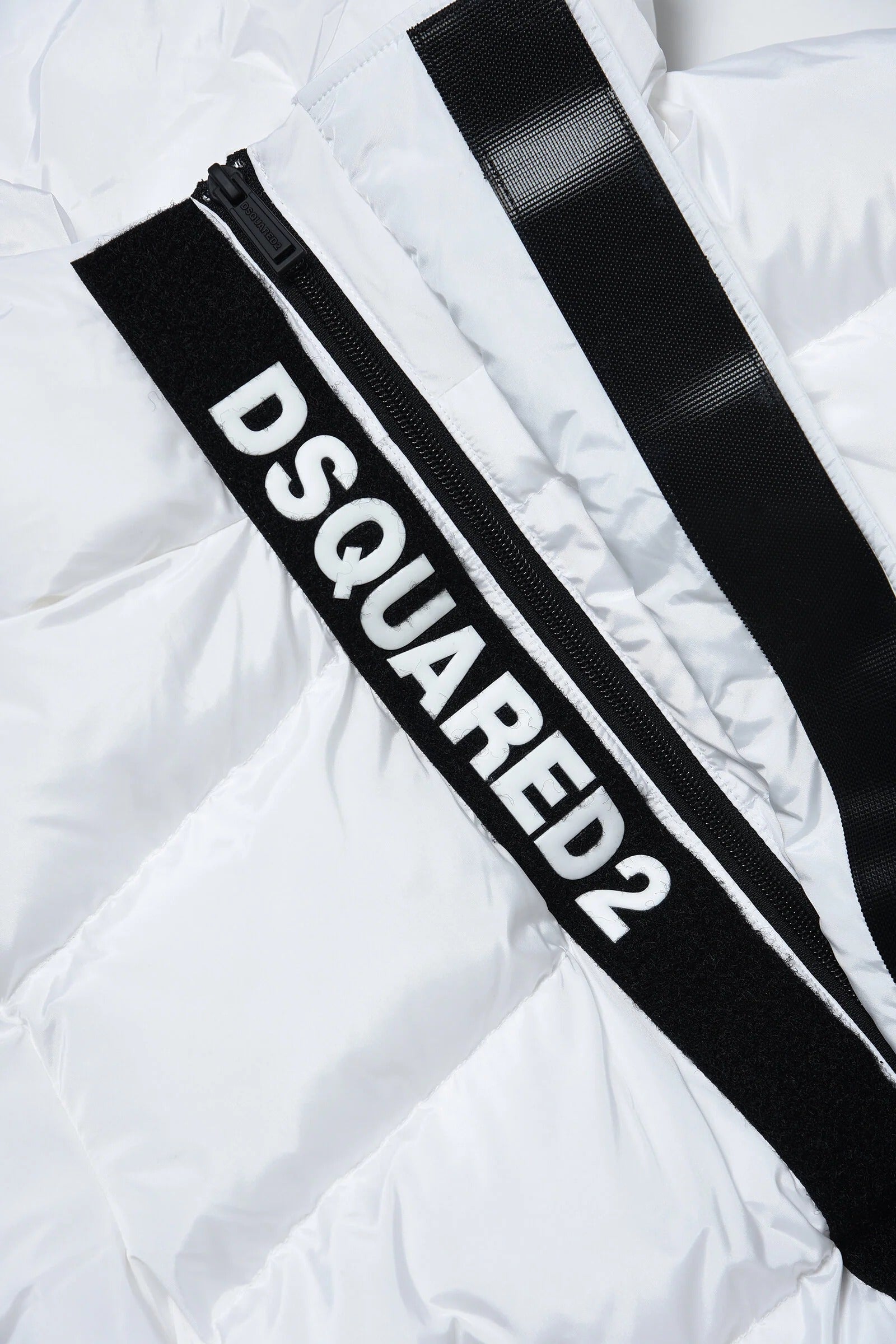 DSQUARED2 Giacca Junior Logo-Bianco