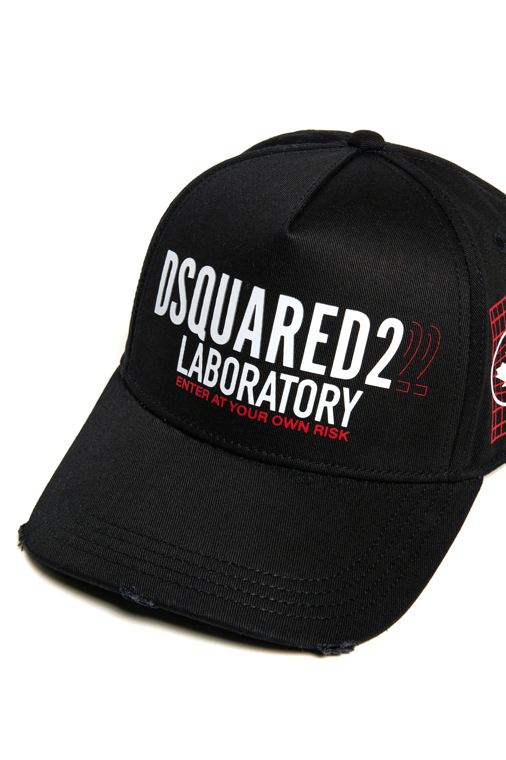 DSQUARED2 Cappello Junior Logo Laboratory-Nero