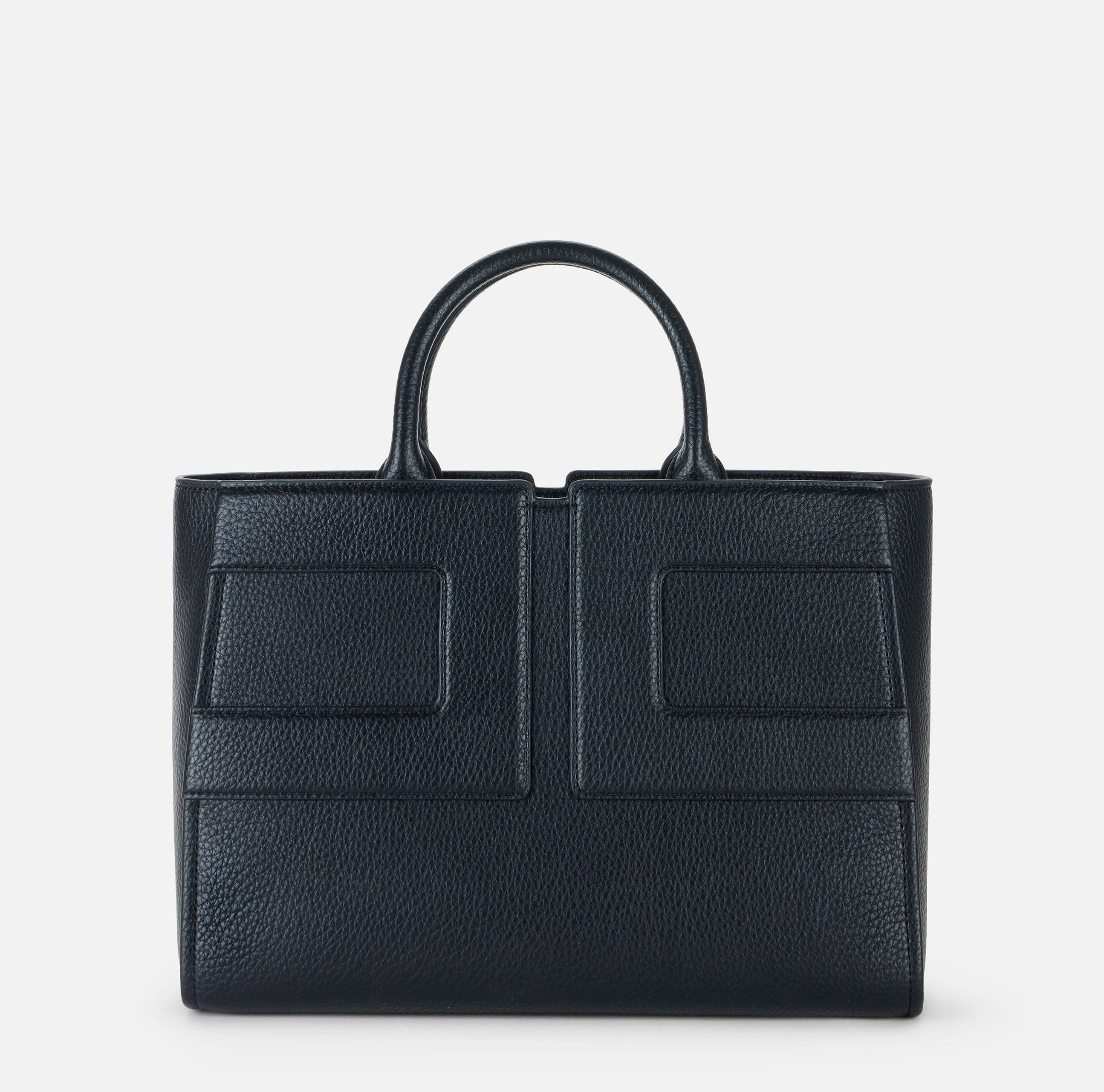 ELISABETTA FRANCHI Borsa Tote Grande Maxi Logo-Nero