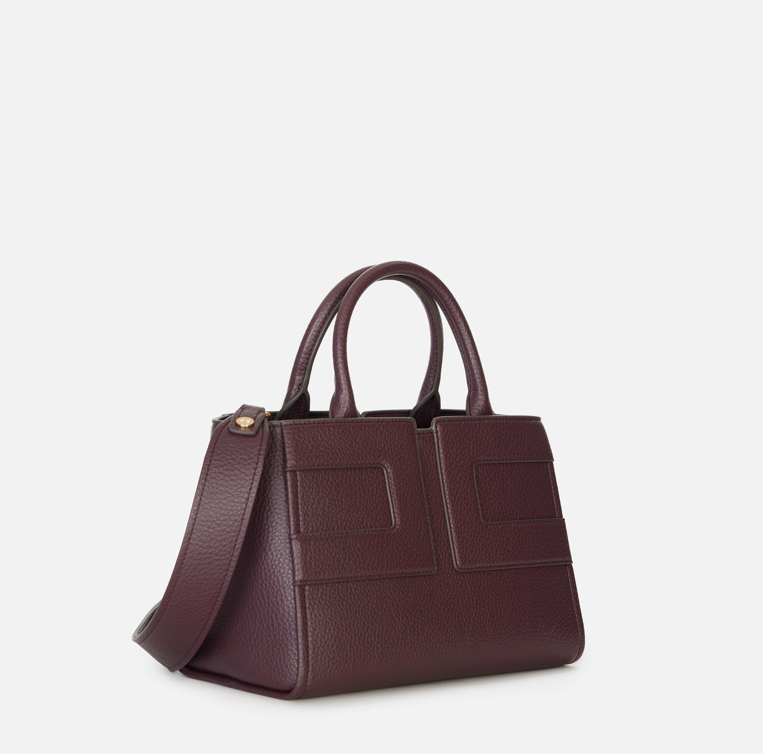 ELISABETTA FRANCHI Borsa Tote Media Maxi Logo-Merlot