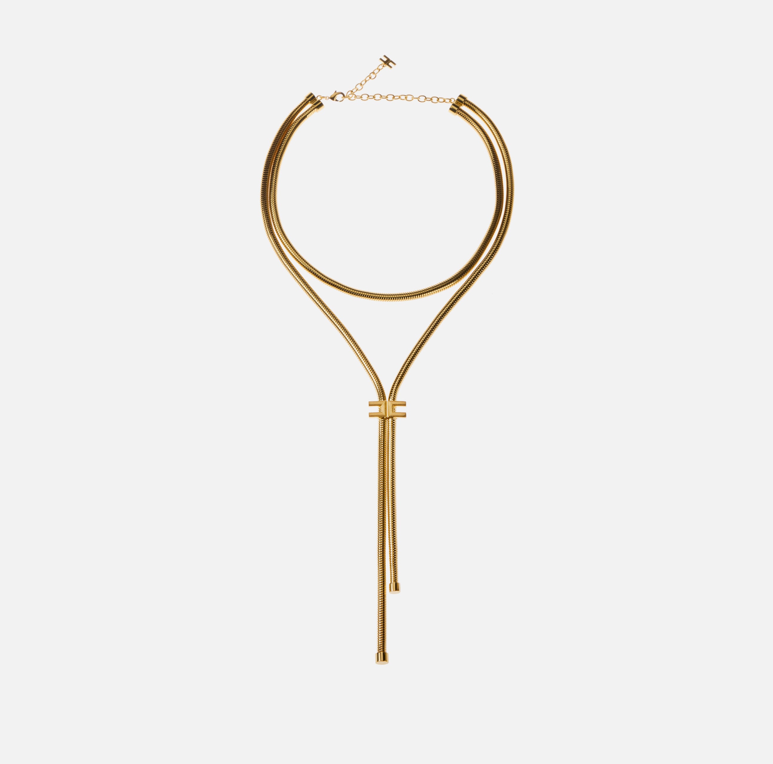 ELISABETTA FRANCHI COLLANA Snake Logo-Oro Giallo