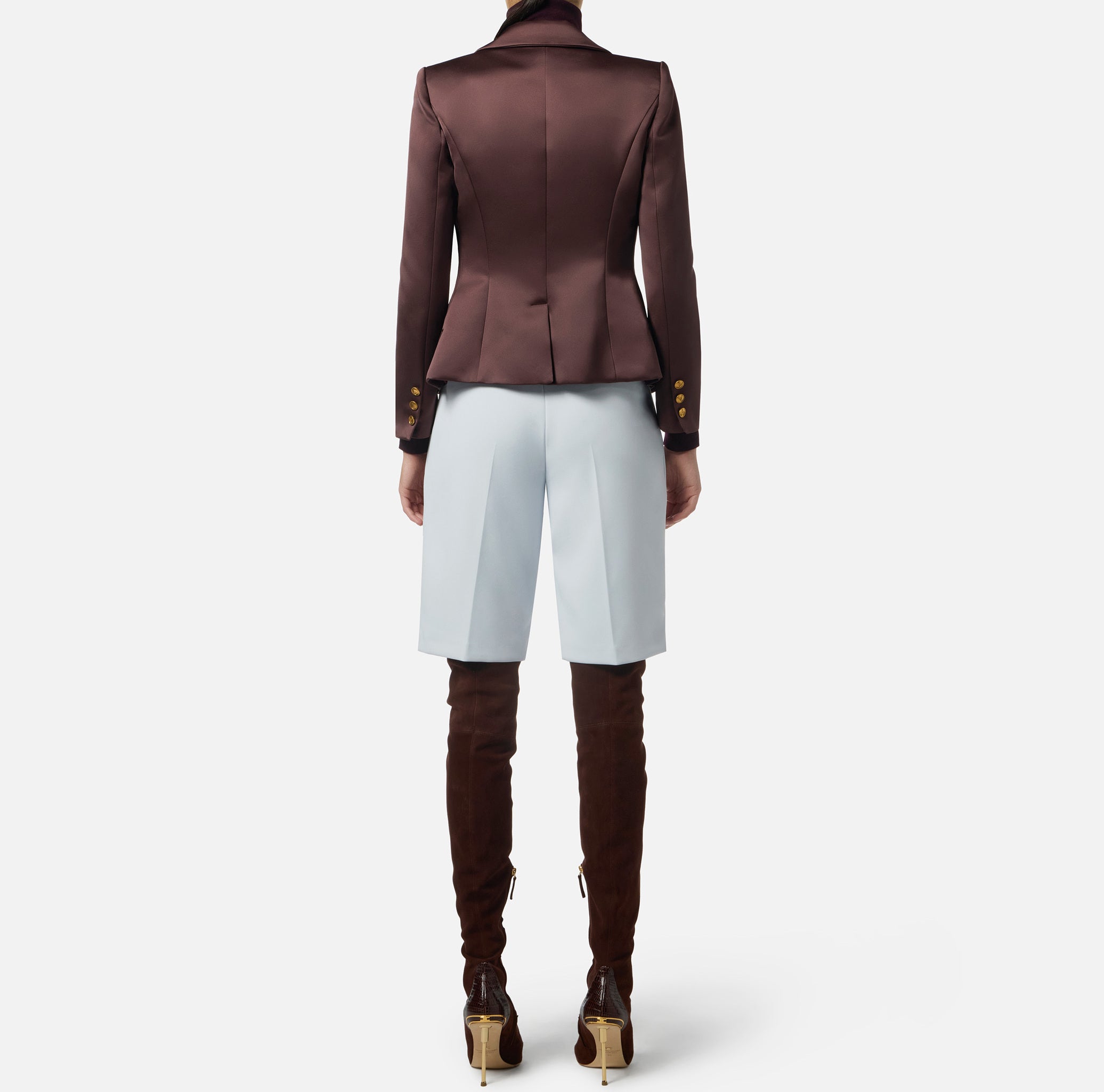 ELISABETTA FRANCHI Giacca Doppiopetto Duchesse-Merlot
