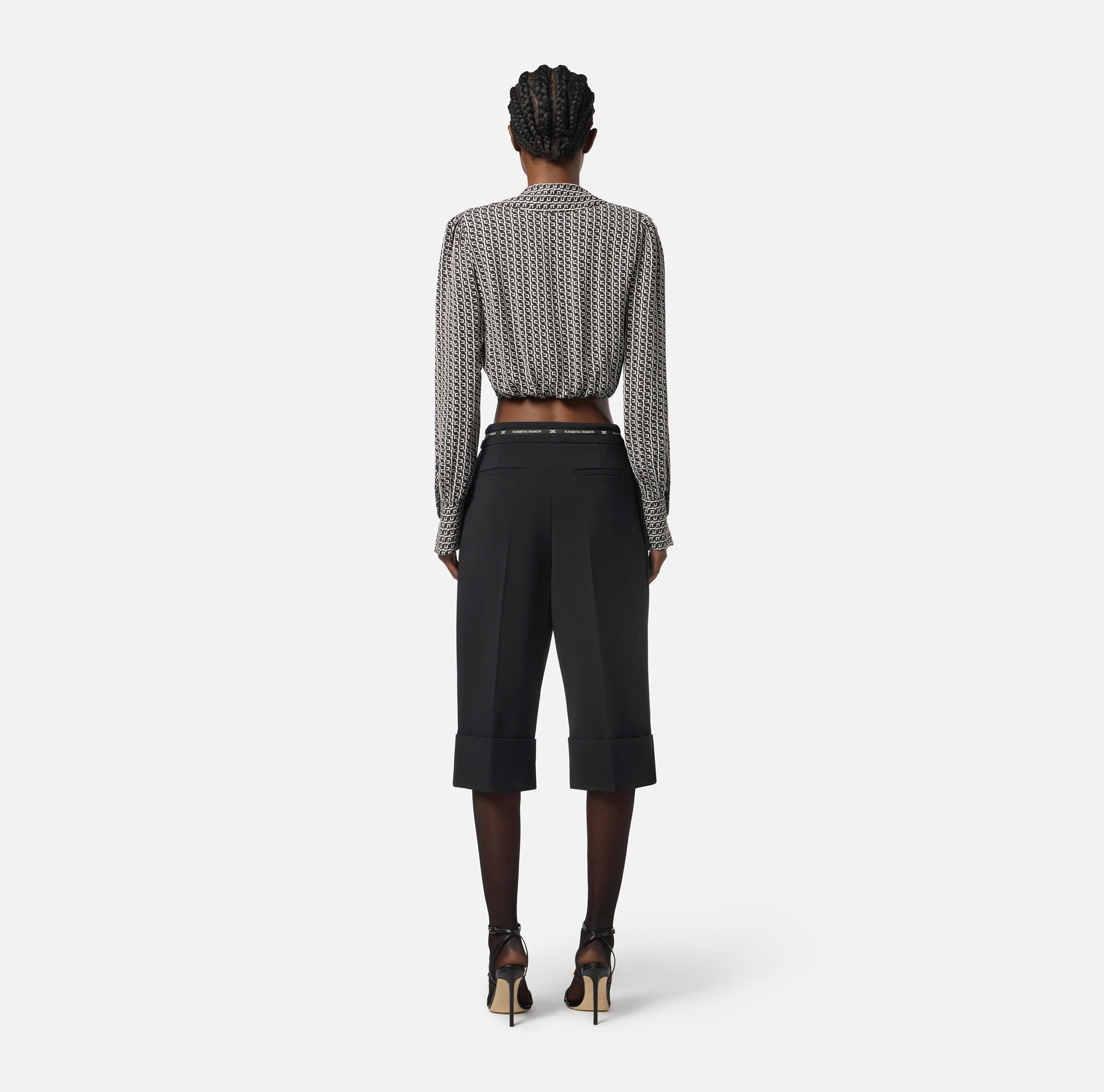 ELISABETTA FRANCHI Bermuda Crêpe