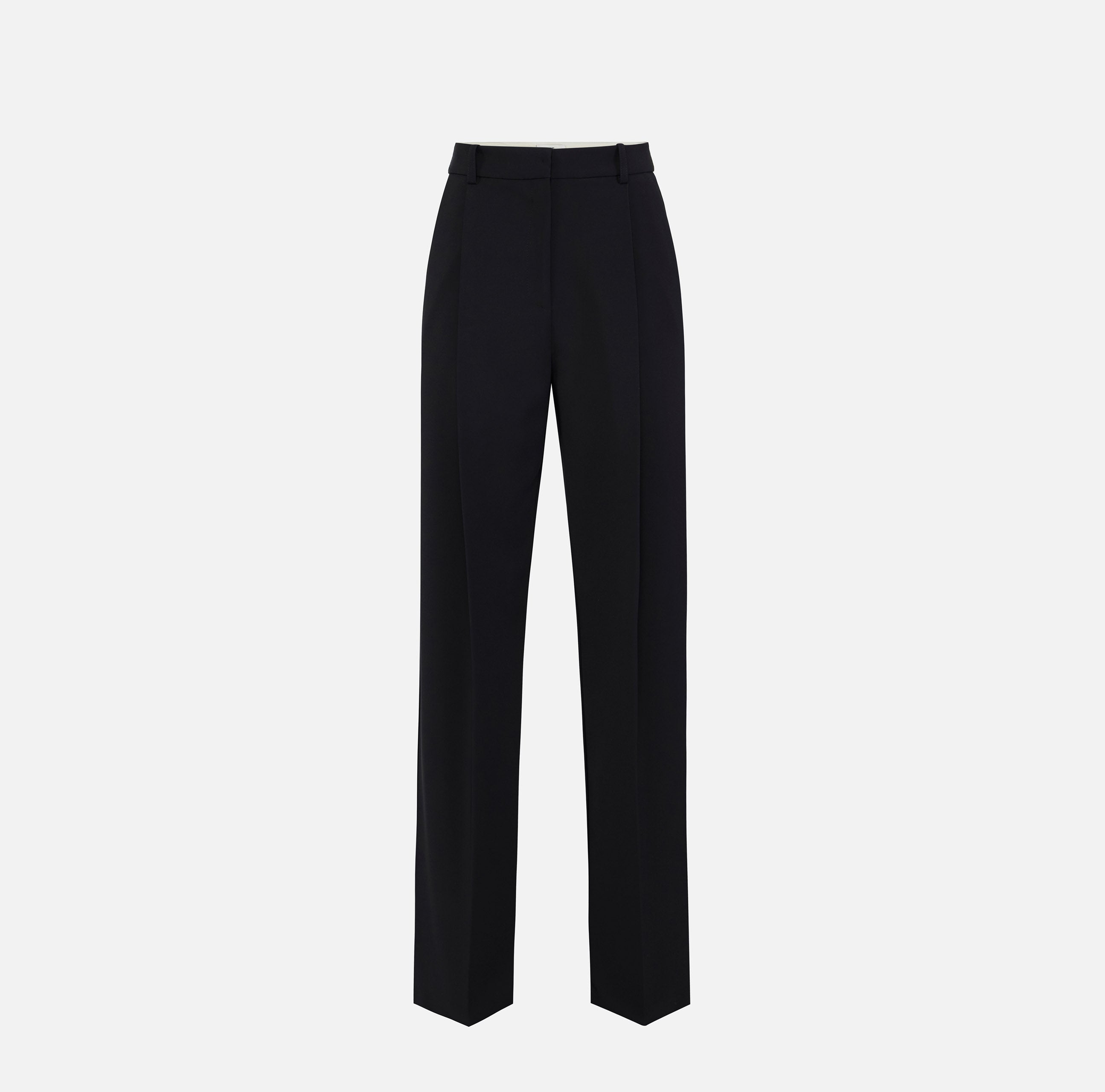 ELISABETTA FRANCHI Pantalone Crêpe Essential Patte-Nero