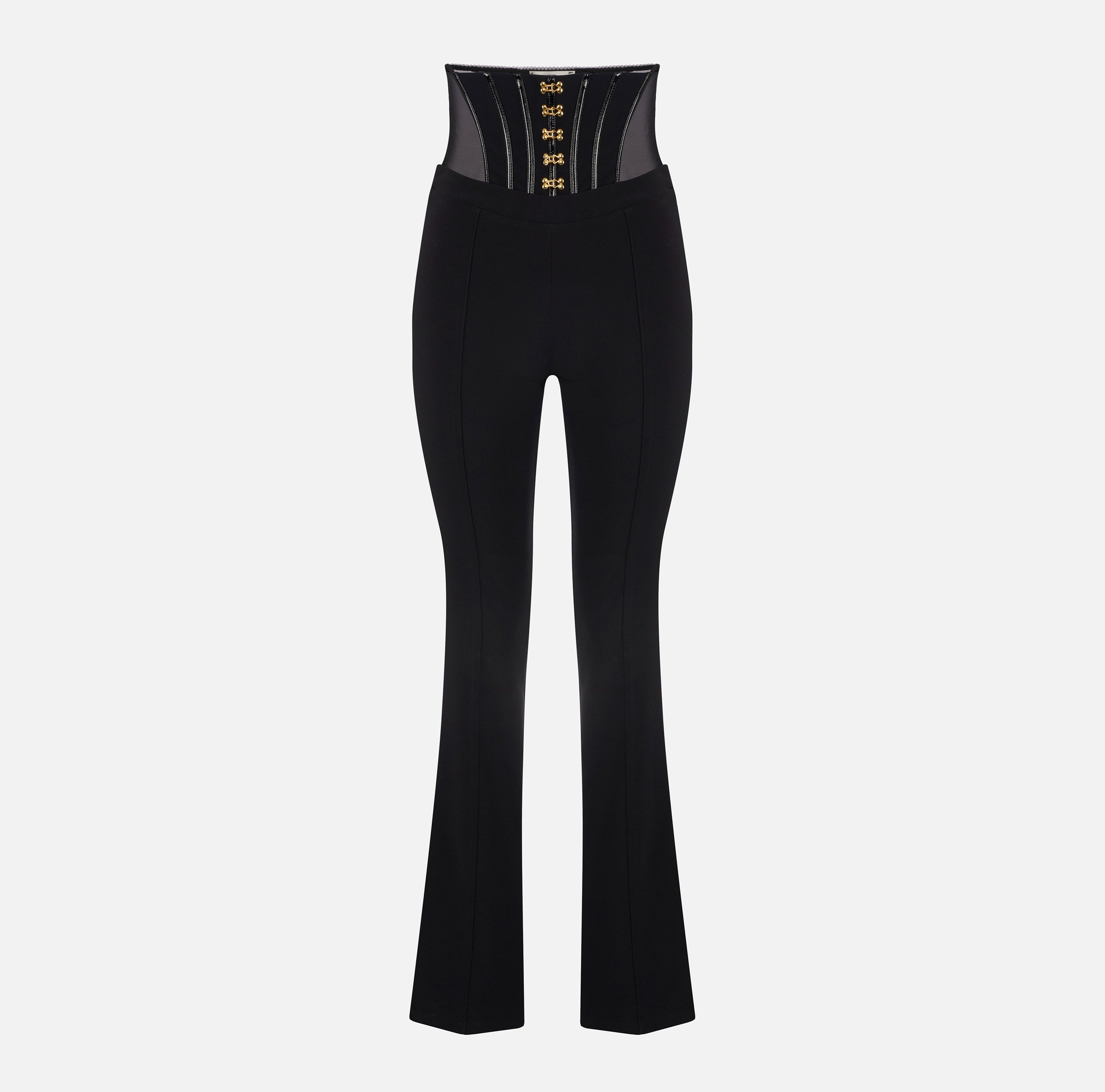 ELISABETTA FRANCHI Pantalone crêpe Ganci-Nero