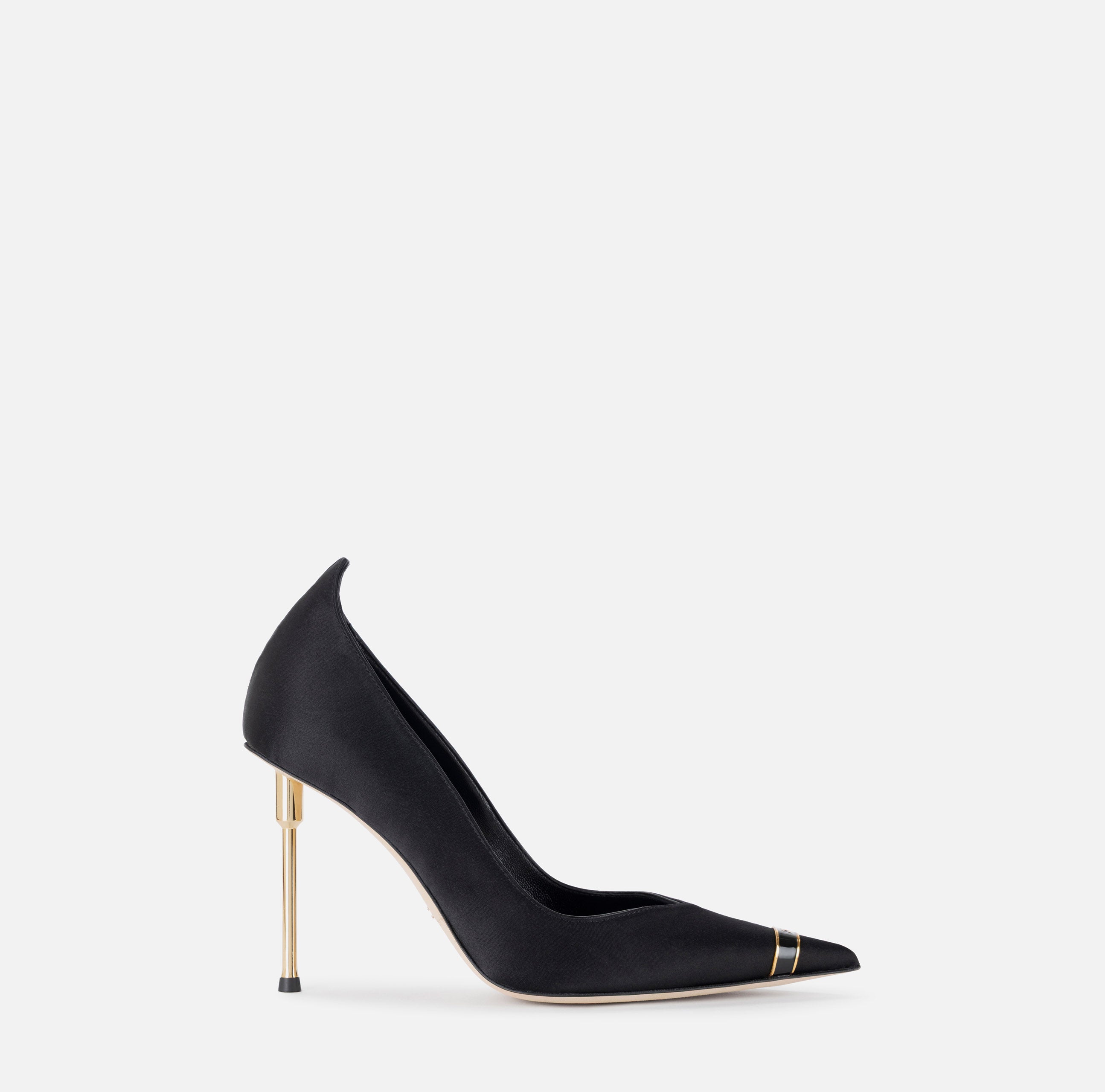 ELISABETTA FRANCHI Décolleté Punta Logo-Nero