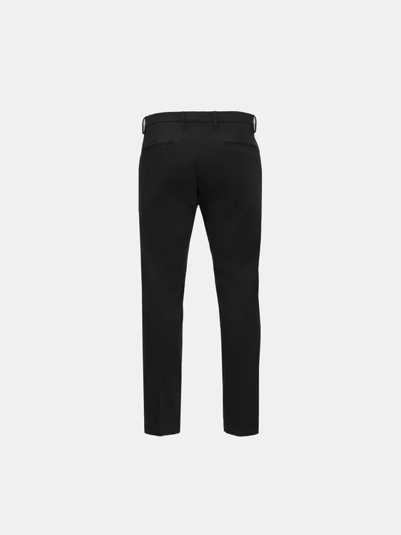 ENTRE AMIS Pantalone Uomo Tasca America Slim Cotone-Black