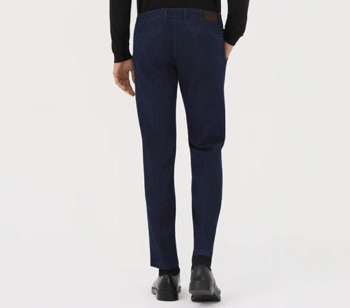 ENTRE AMIS Pantalone Uomo Tasca America Slim Denim-Blue