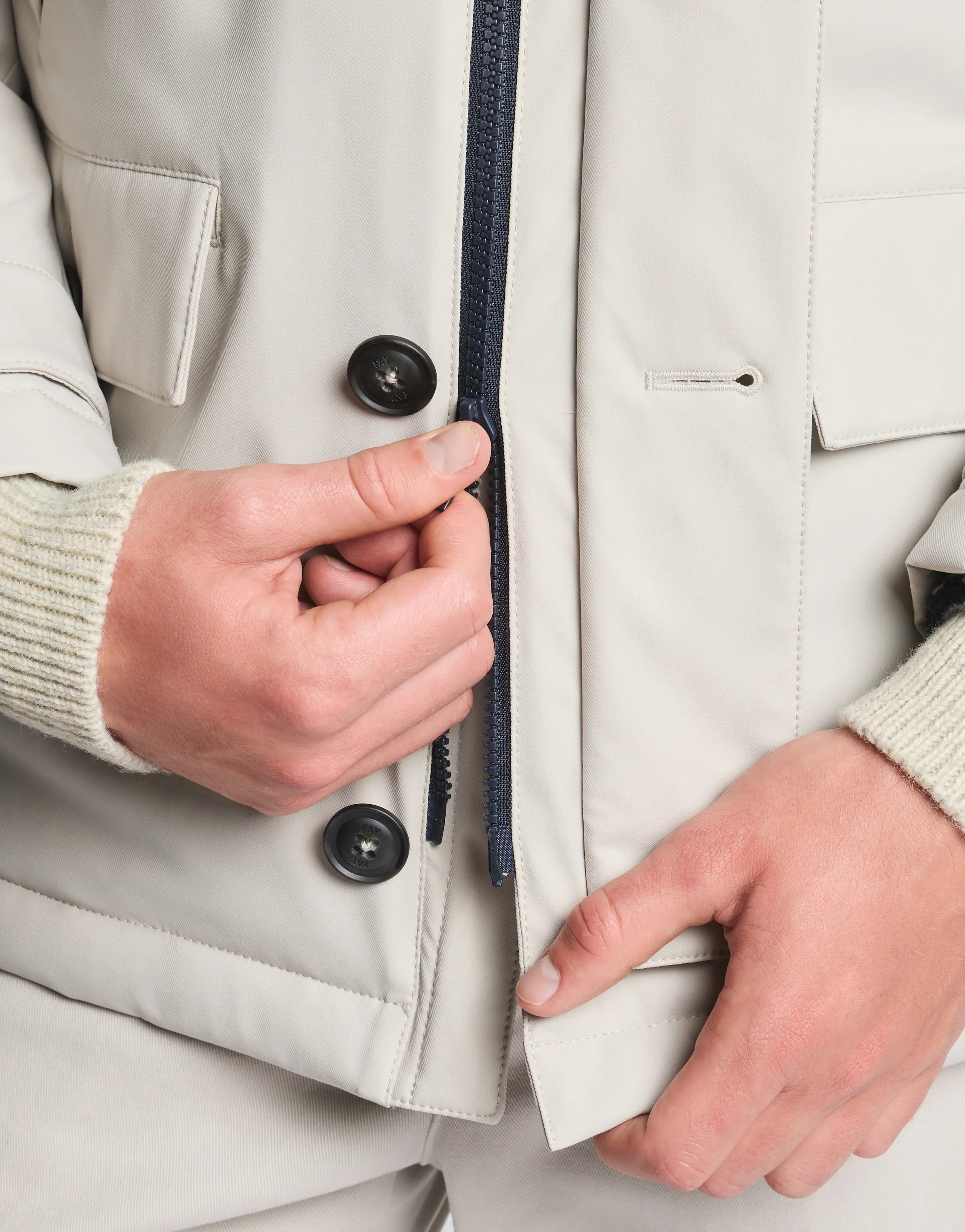 FAY GIUBBOTTO Uomo WINTER CAPE-Grigio