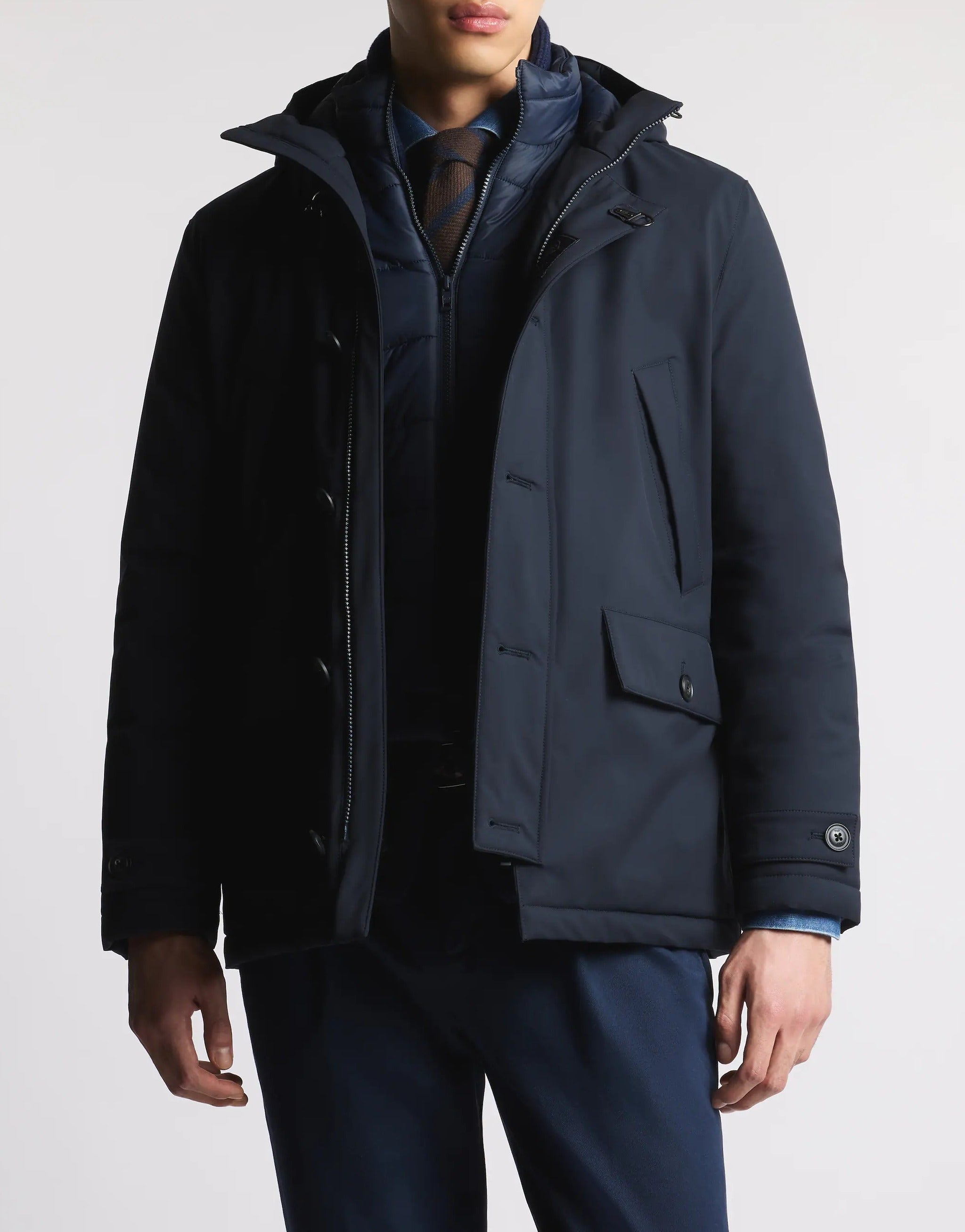 FAY GIUBBOTTO Uomo WINTER CAPE-Blu