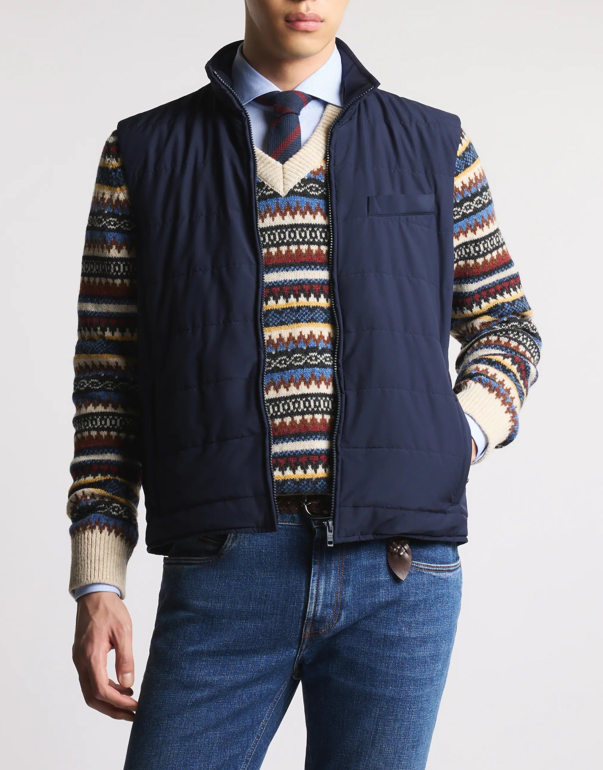 FAY SMANICATO Uomo PADDED-Blu