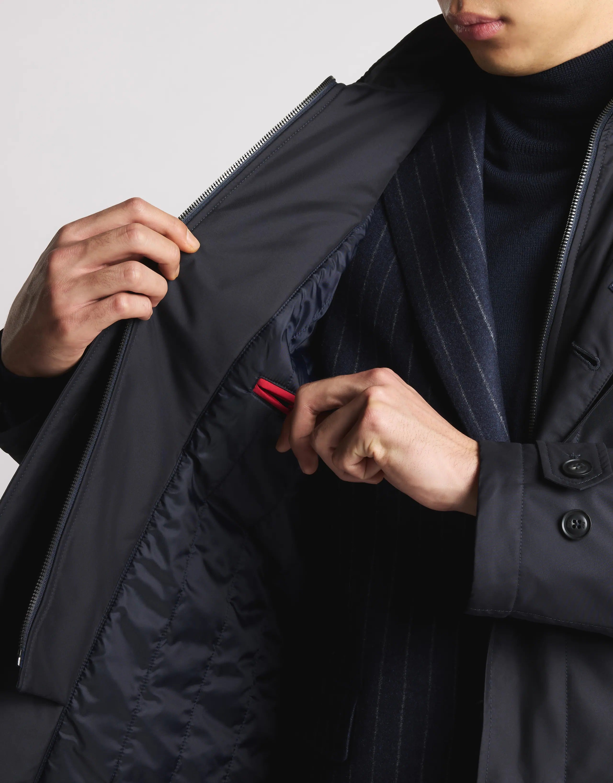 FAY Giubbotto Uomo MORNING COAT-Baltico