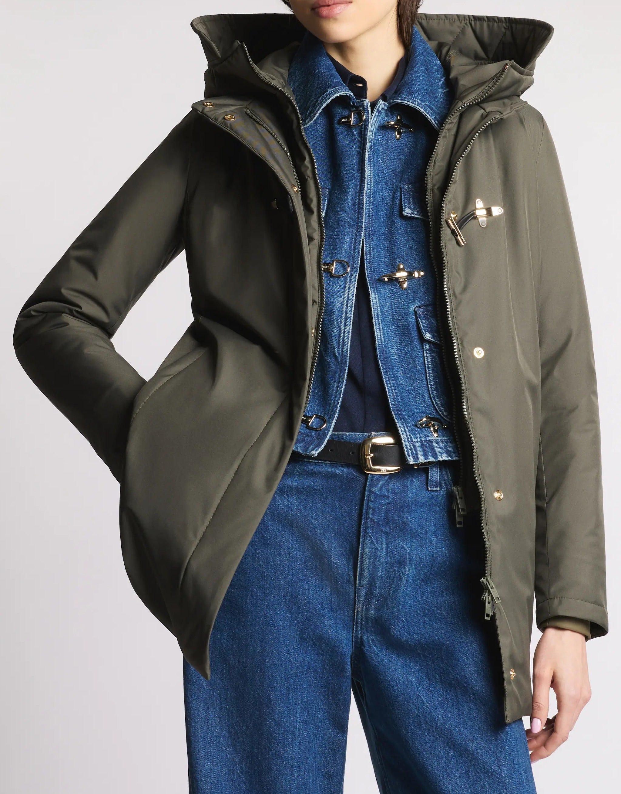 FAY CAPPOTTO Donna TOGGLE Double FRONT Tecnico-Foresta