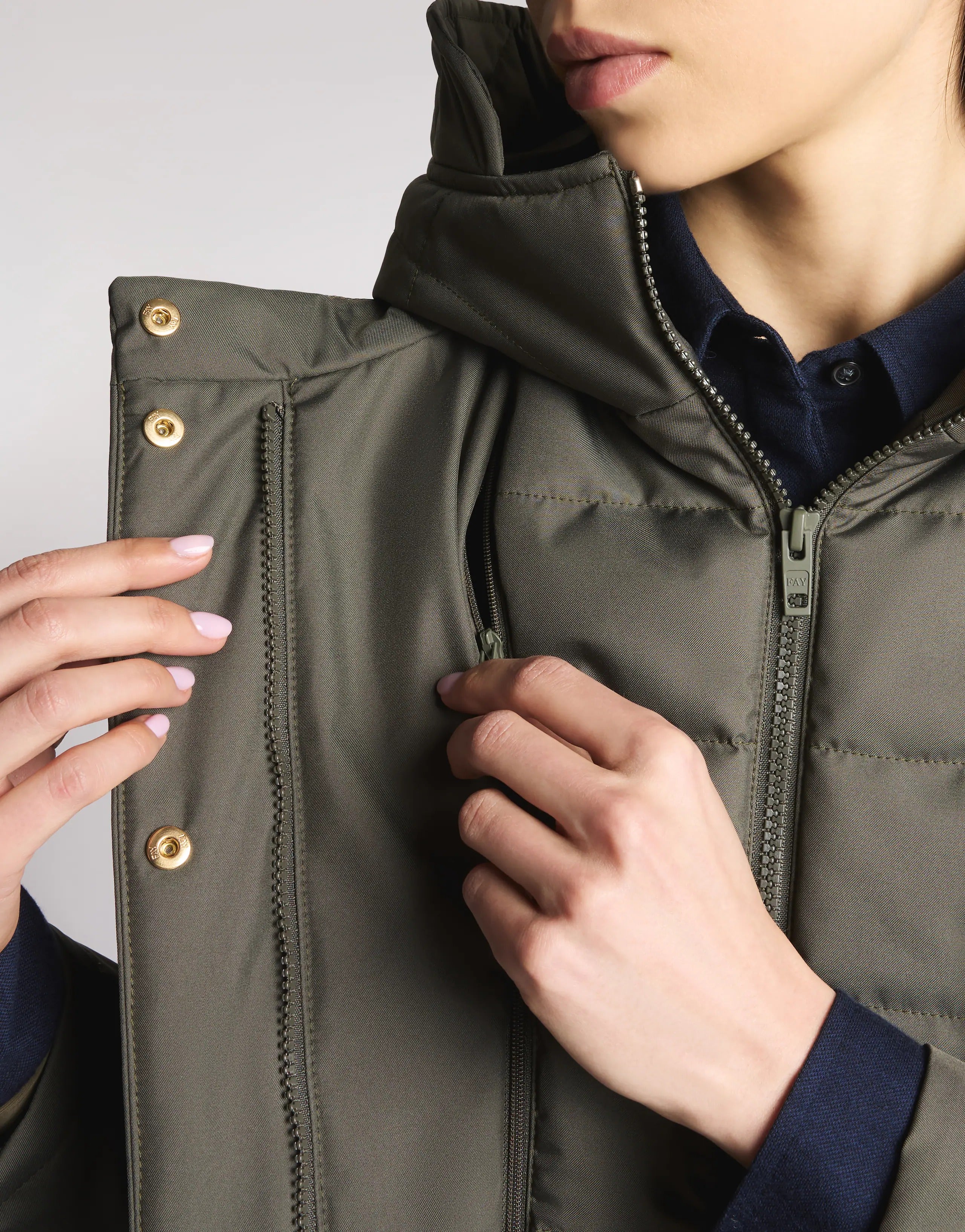 FAY CAPPOTTO Donna TOGGLE Double FRONT Tecnico-Foresta