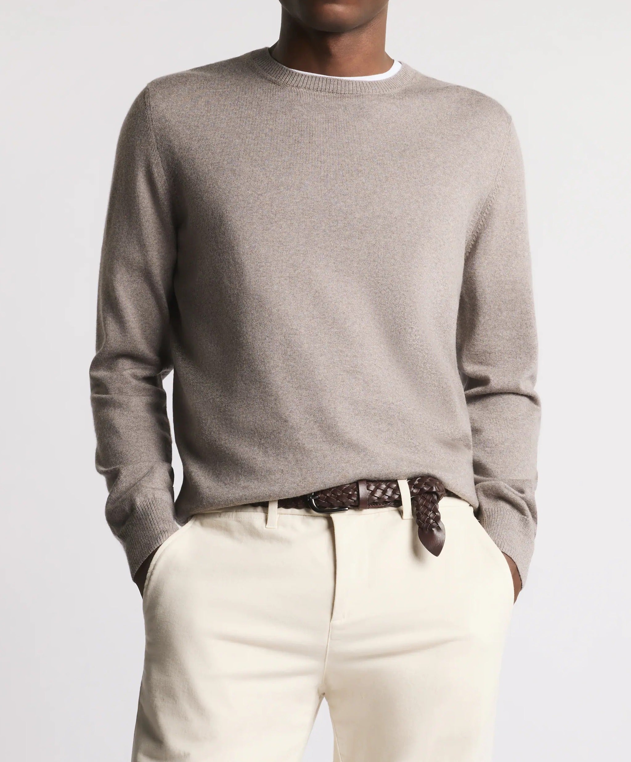 FAY Maglia Uomo girocollo Lana-Khaki