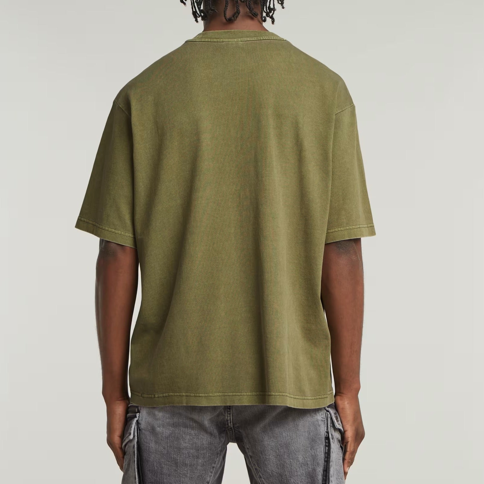 G-STAR RAW T-Shirt Uomo Overdyed Center Chest-Mayfly