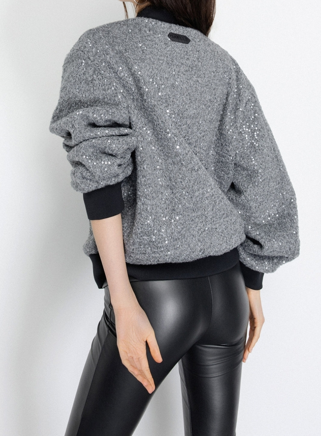 GAELLE PARIS Bomber Donna College-Grigio Ferro