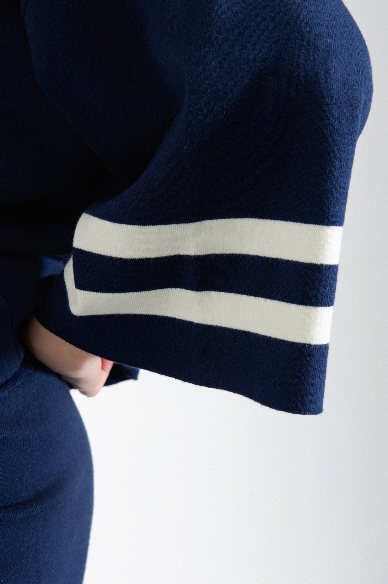 GAELLE PARIS Pullover Donna Maglia Bande-Blu