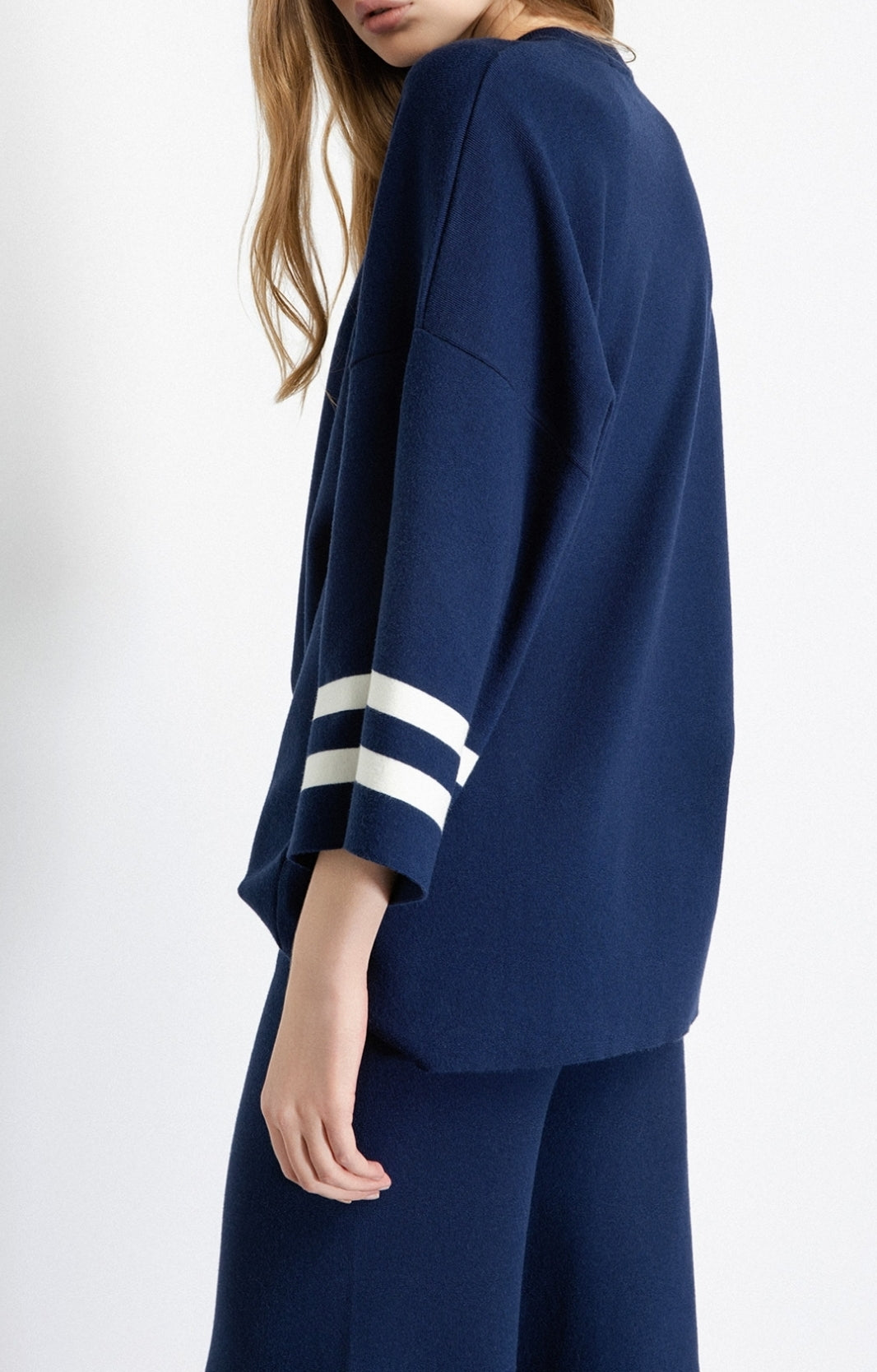 GAELLE PARIS Pullover Donna Maglia Bande-Blu