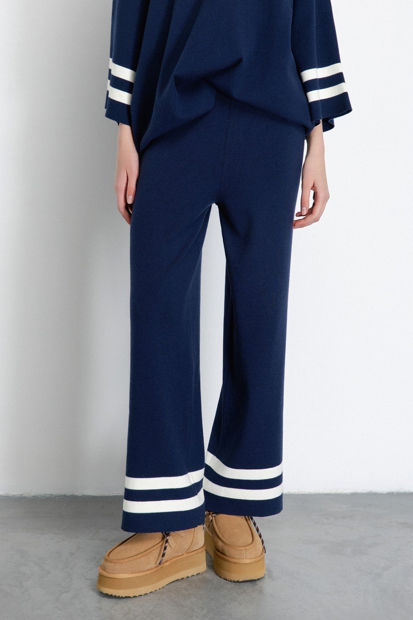 GAELLE PARIS Pantalone Donna Maglia Bande-Blu