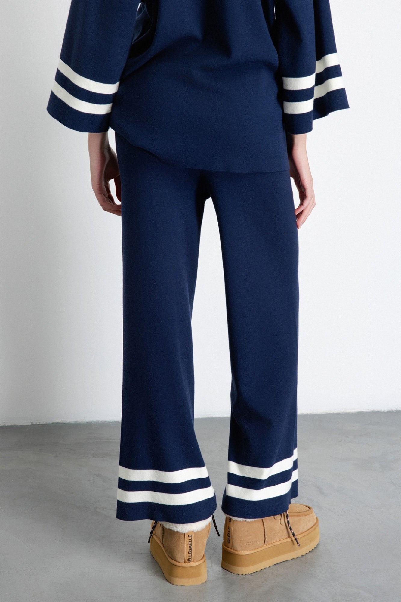 GAELLE PARIS Pantalone Donna Maglia Bande-Blu