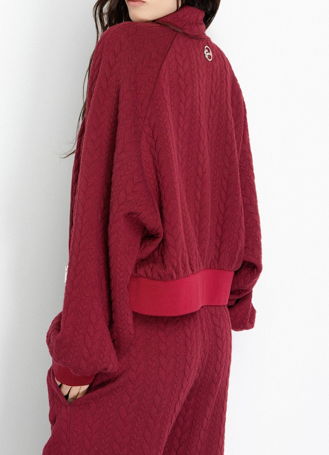 GAELLE PARIS Felpa Donna Cropped Trecce-Mosto