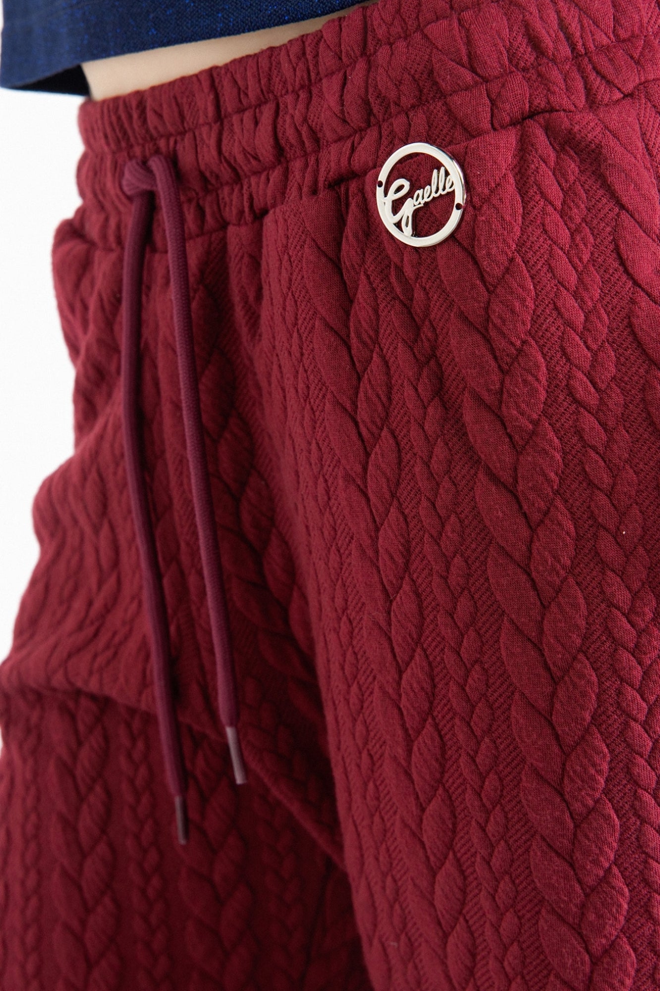 GAELLE PARIS Pantalone Donna Dritto Trecce-Mosto