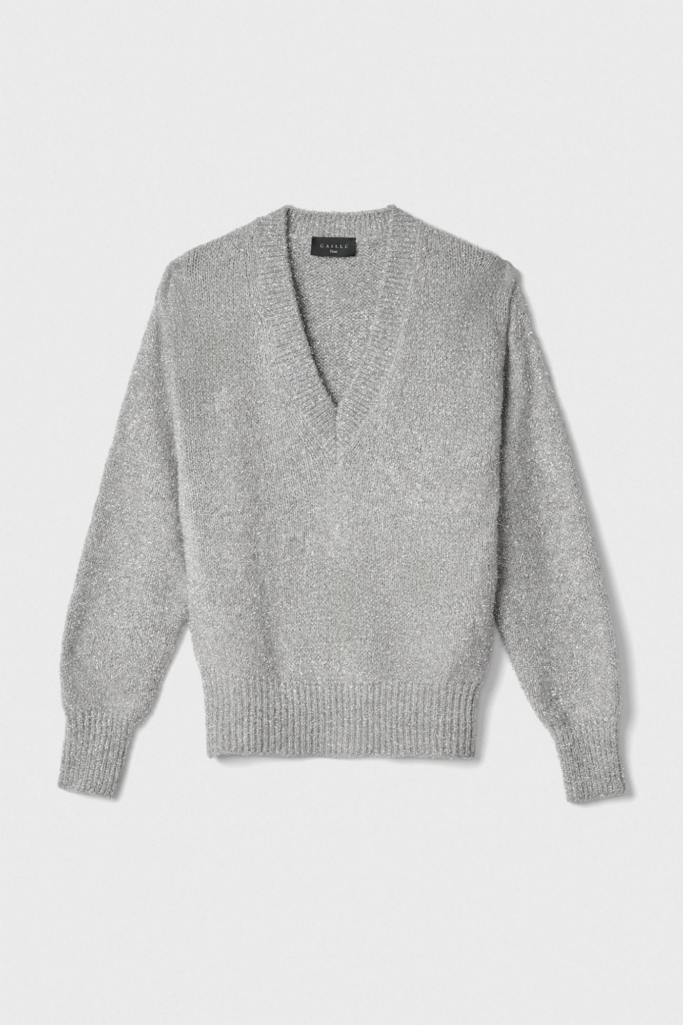 GAELLE PARIS Maglione Donna Lurex-Grigio