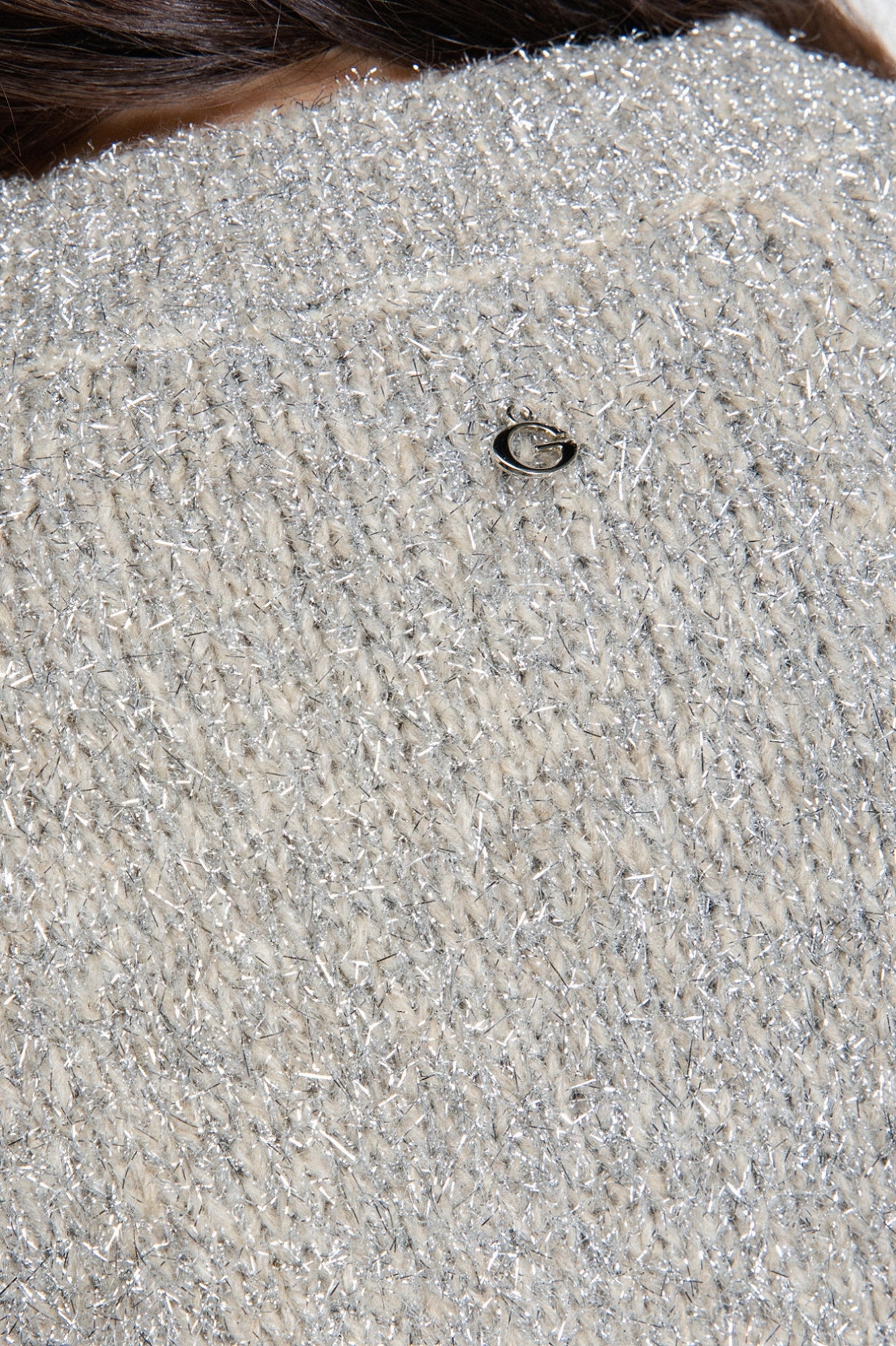 GAELLE PARIS Maglione Donna Lurex-Grigio