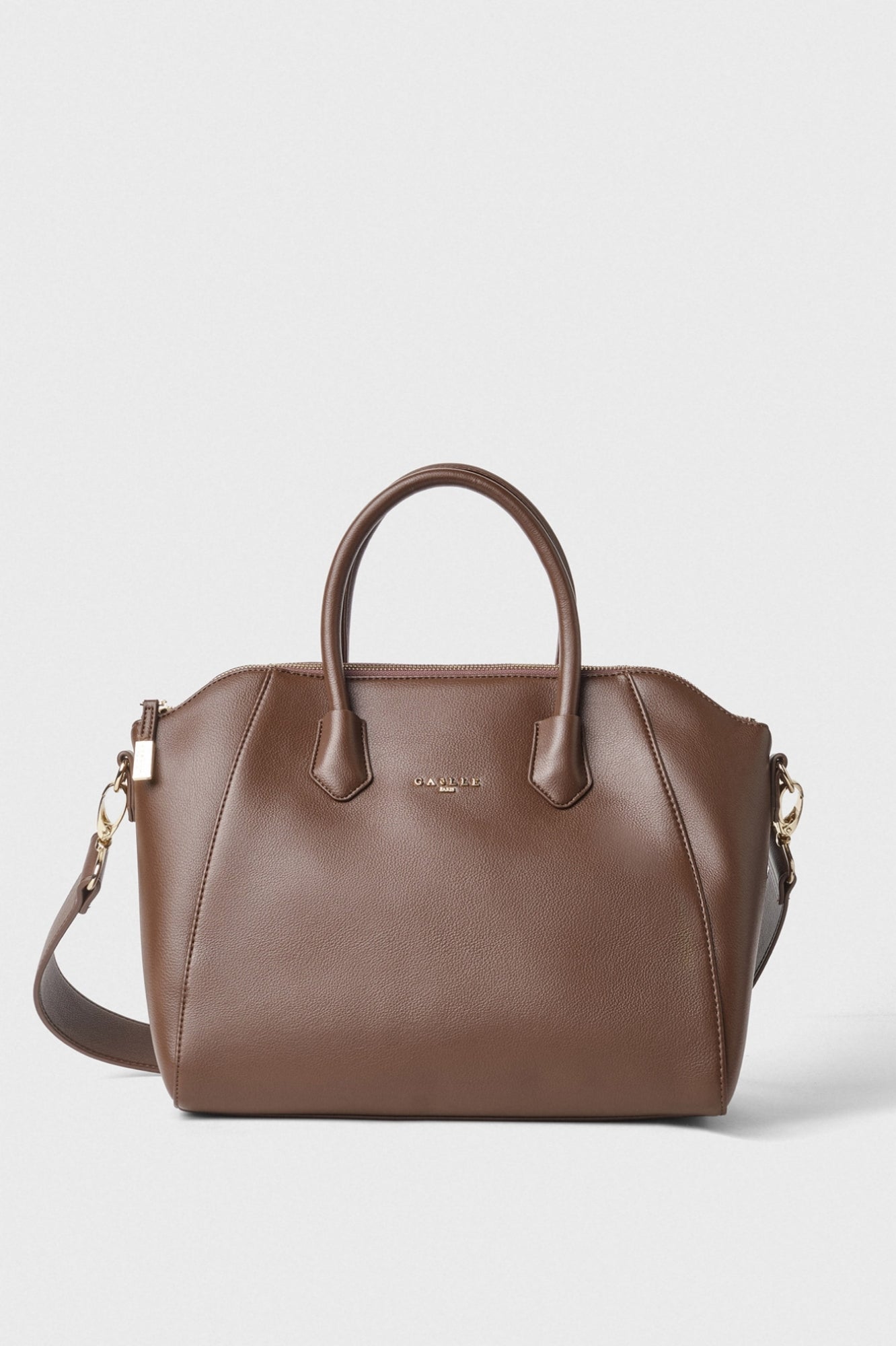 GAELLE PARIS Borsa Maxi Duffle Bottolata-Bruciato