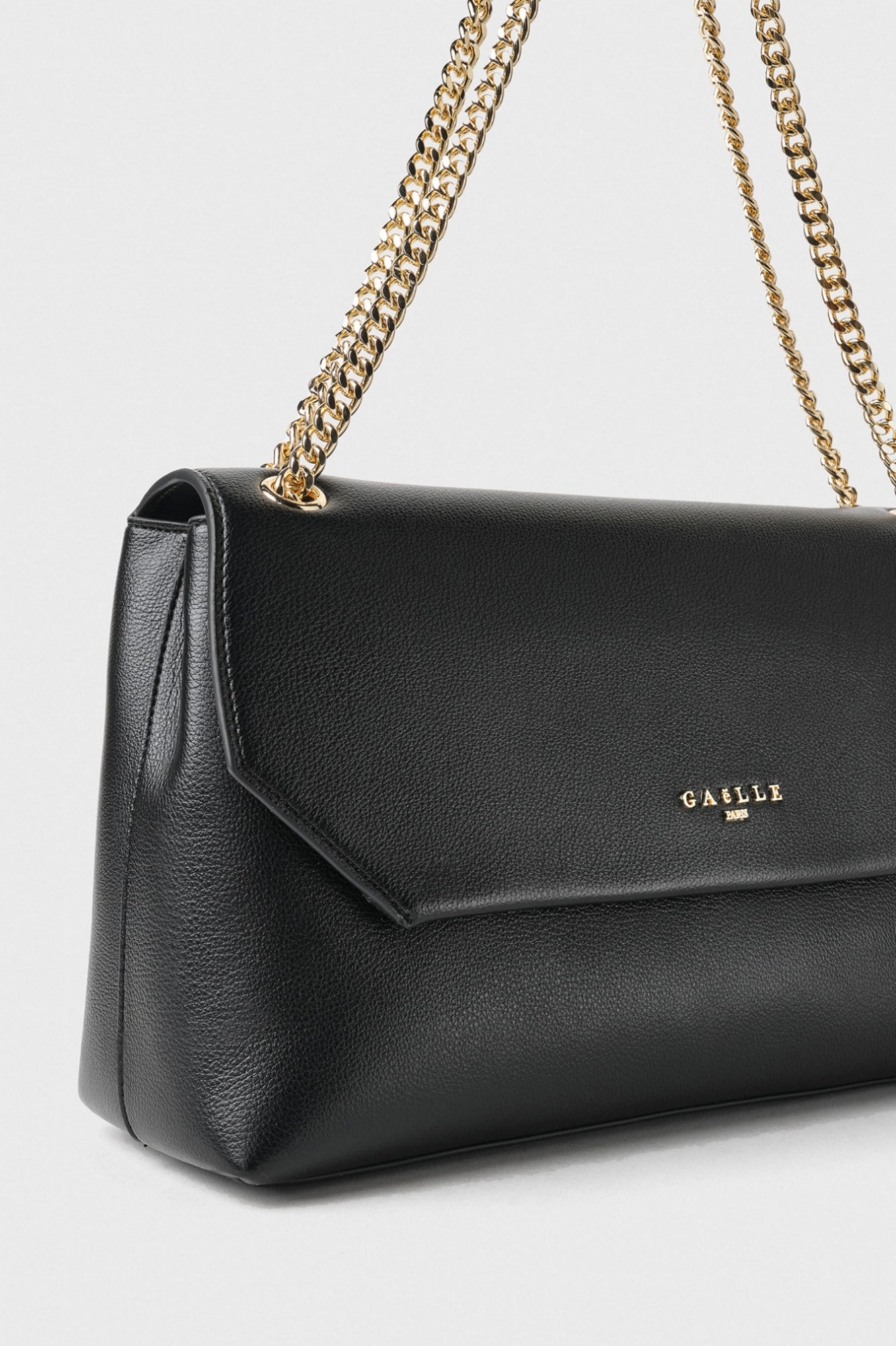 GAELLE PARIS Borsa Maxi Shoulder Strap Bottolata-Nero