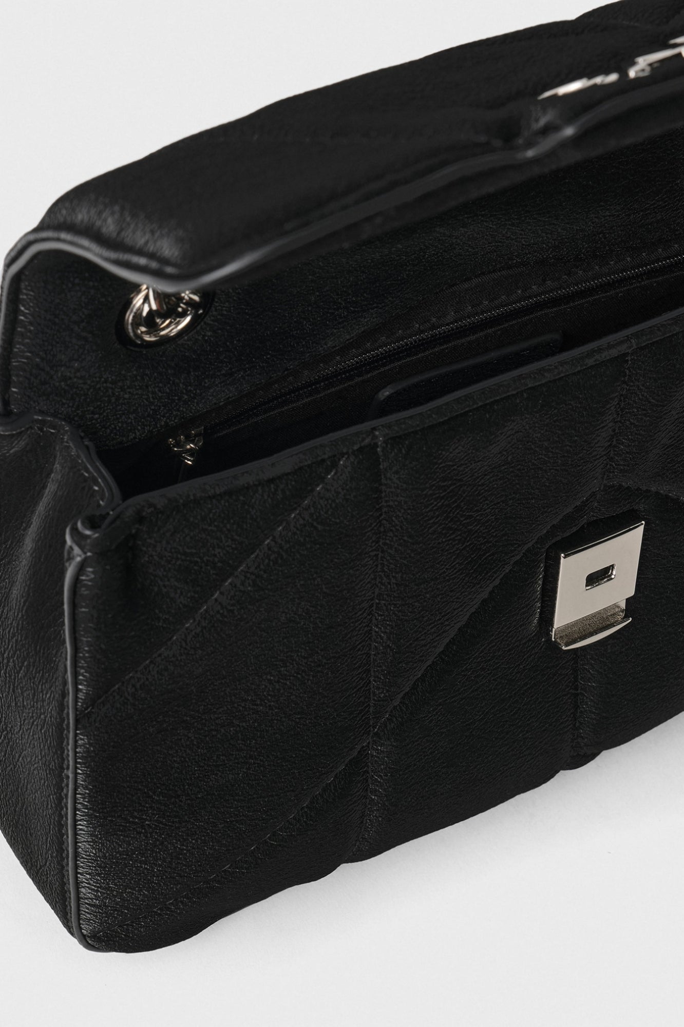 GAELLE PARIS Borsa Regular Shoulder Strap Metal Logo-Nero