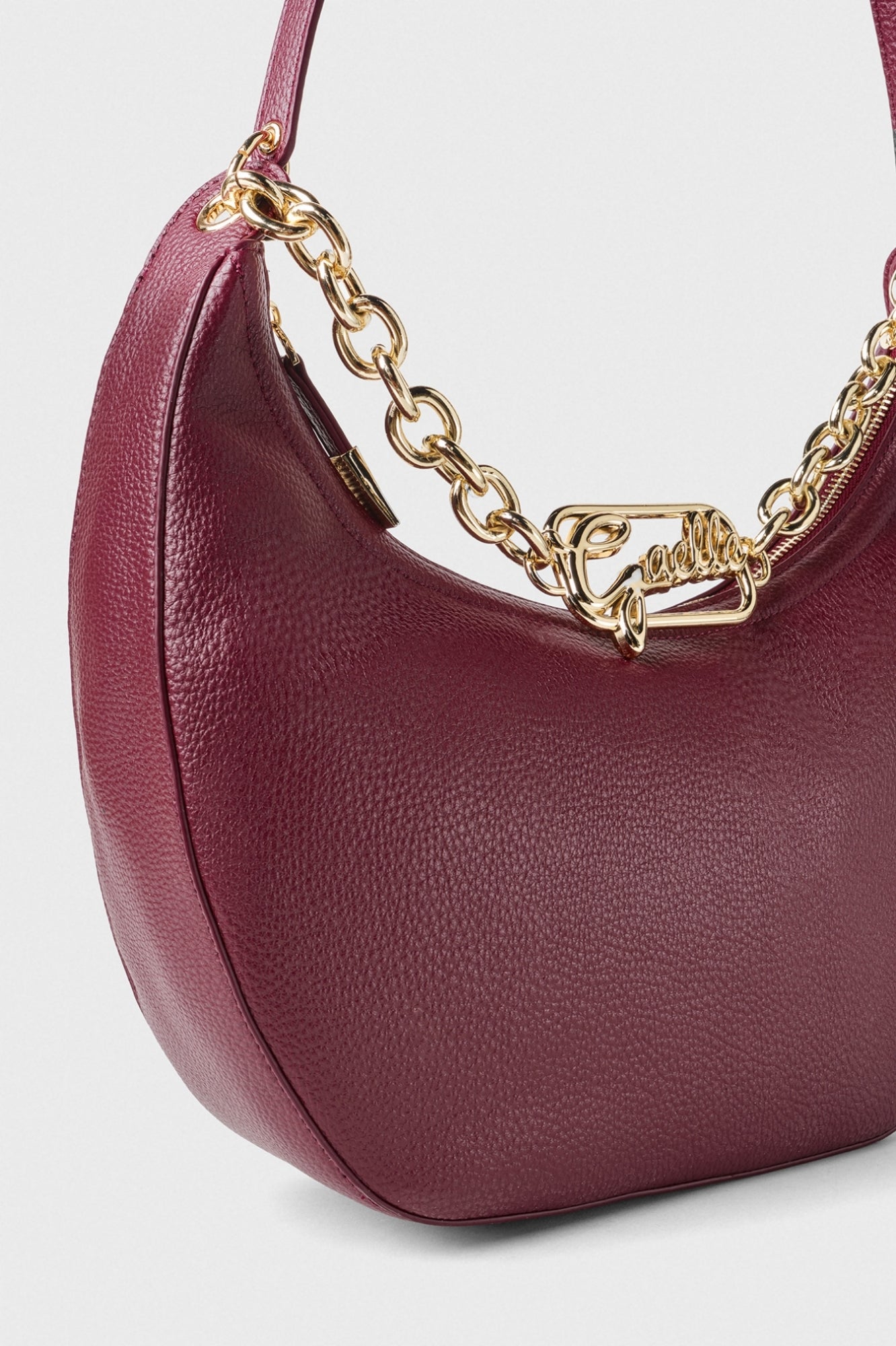 GAELLE PARIS Borsa Regular Moon Corsivo-Mosto