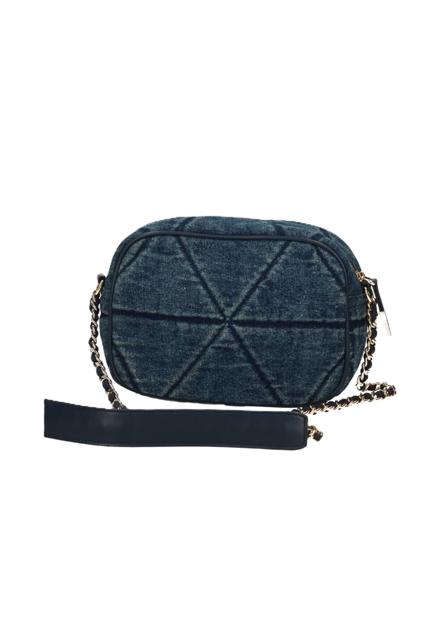 GAELLE PARIS Borsa Regular Camera Bag Denim Matelassé-Blu