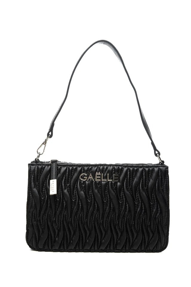 GAELLE PARIS Mini Pochette Plissé-Nero