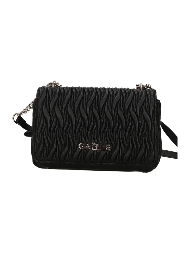 GAELLE PARIS Borsa Regular Shoulder Strap Plissé-Nero