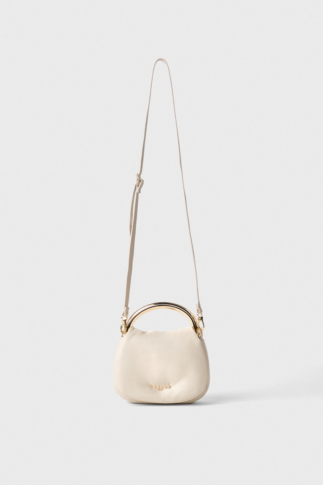 GAELLE PARIS Mini Pochette maxi manico Anello-Panna