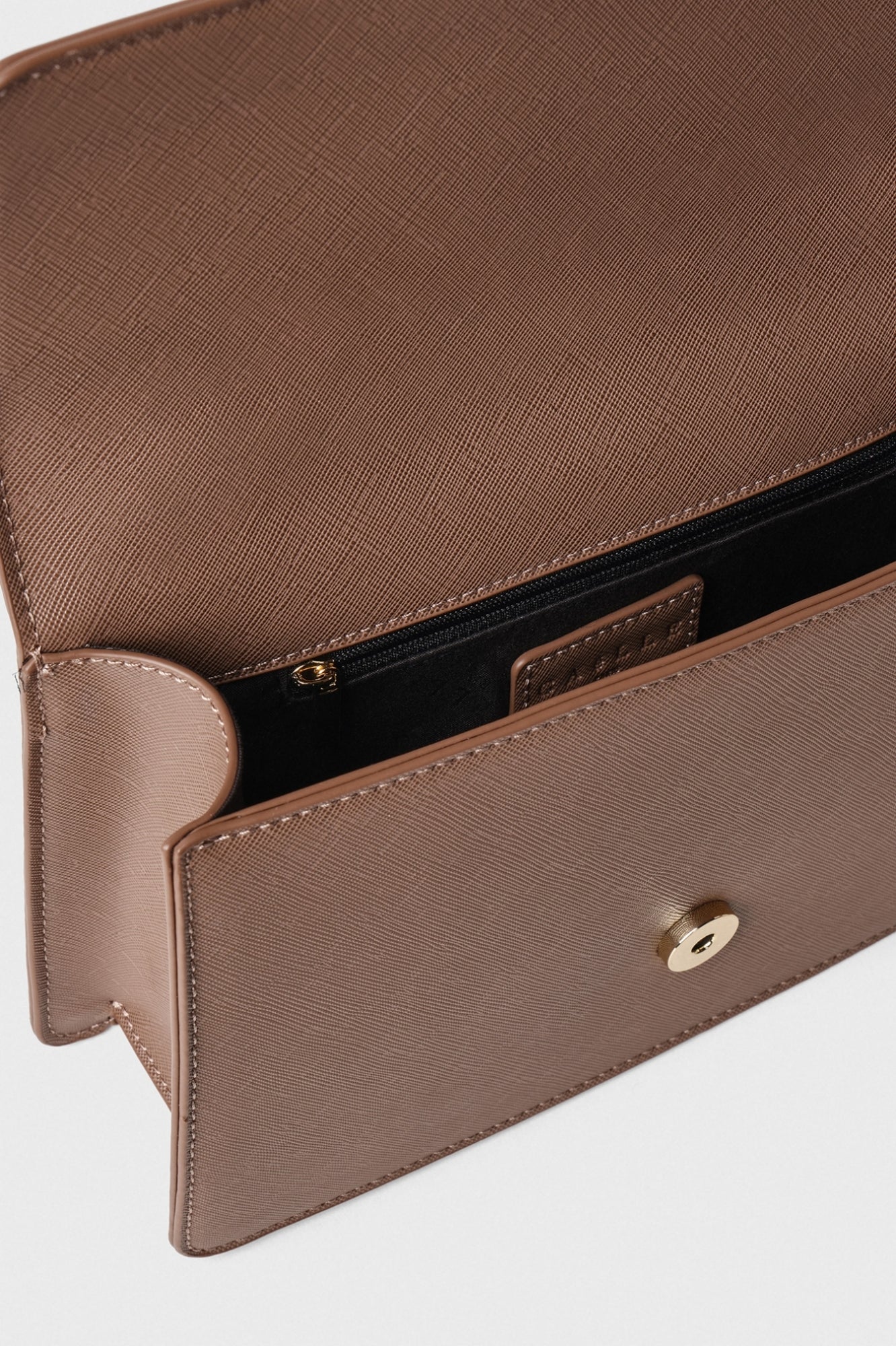 GAELLE PARIS Borsa Regular Shoulder Strap Placca Logo-Cioccolato