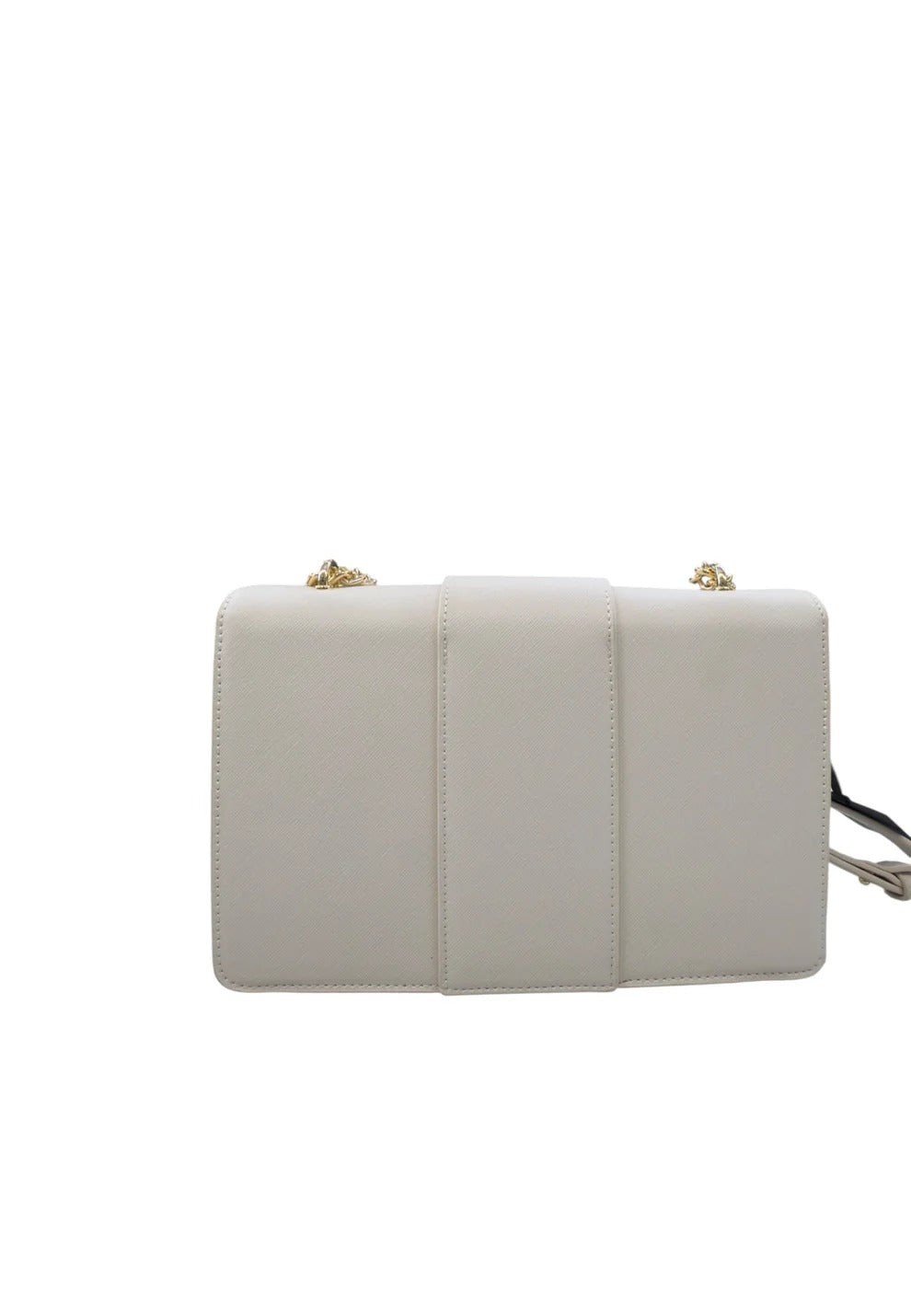 GAELLE PARIS Borsa Regular Shoulder Strap Placca Logo-Panna