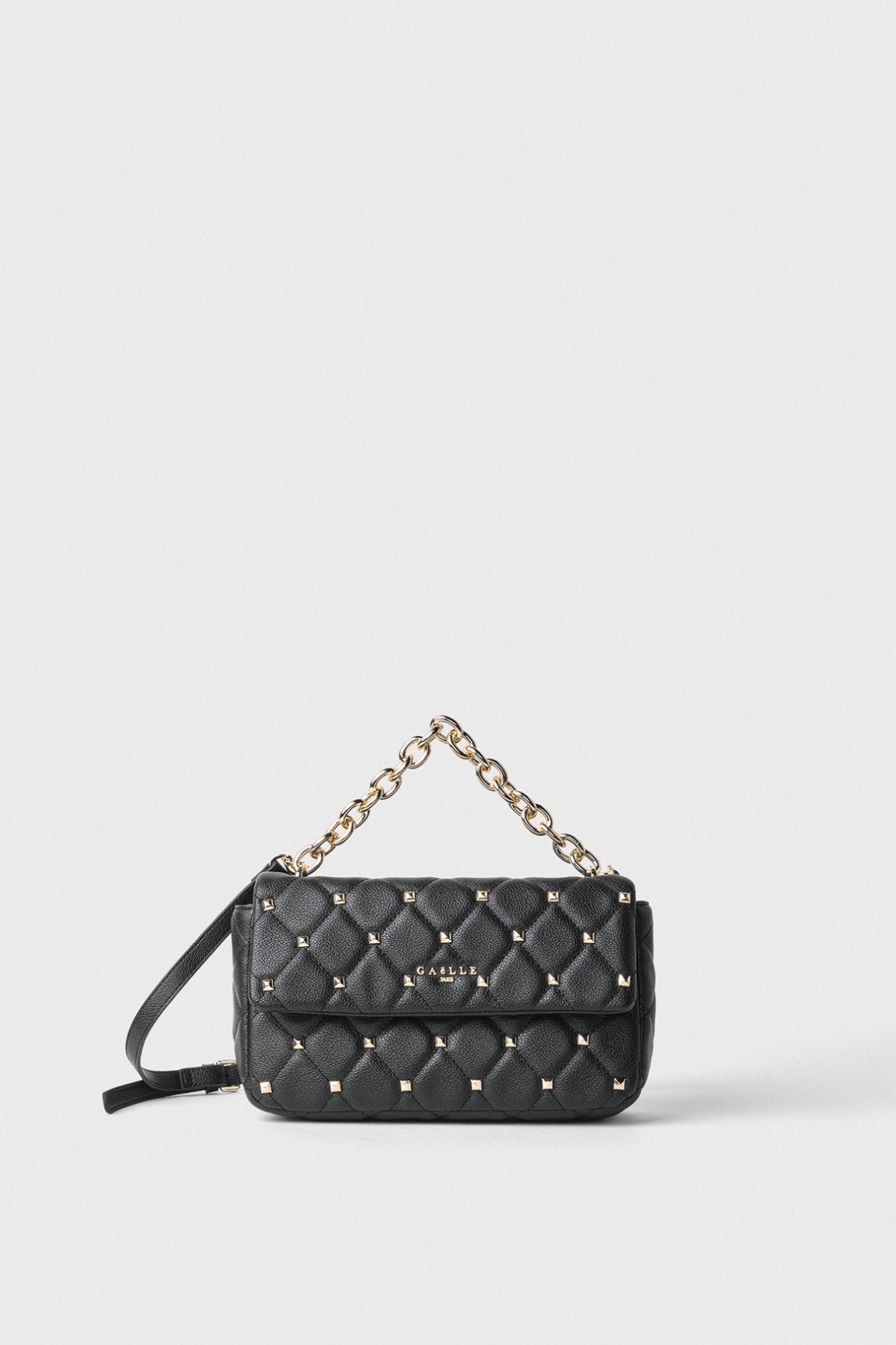 GAELLE PARIS Borsa Regular shoulder strap borchie-Nero