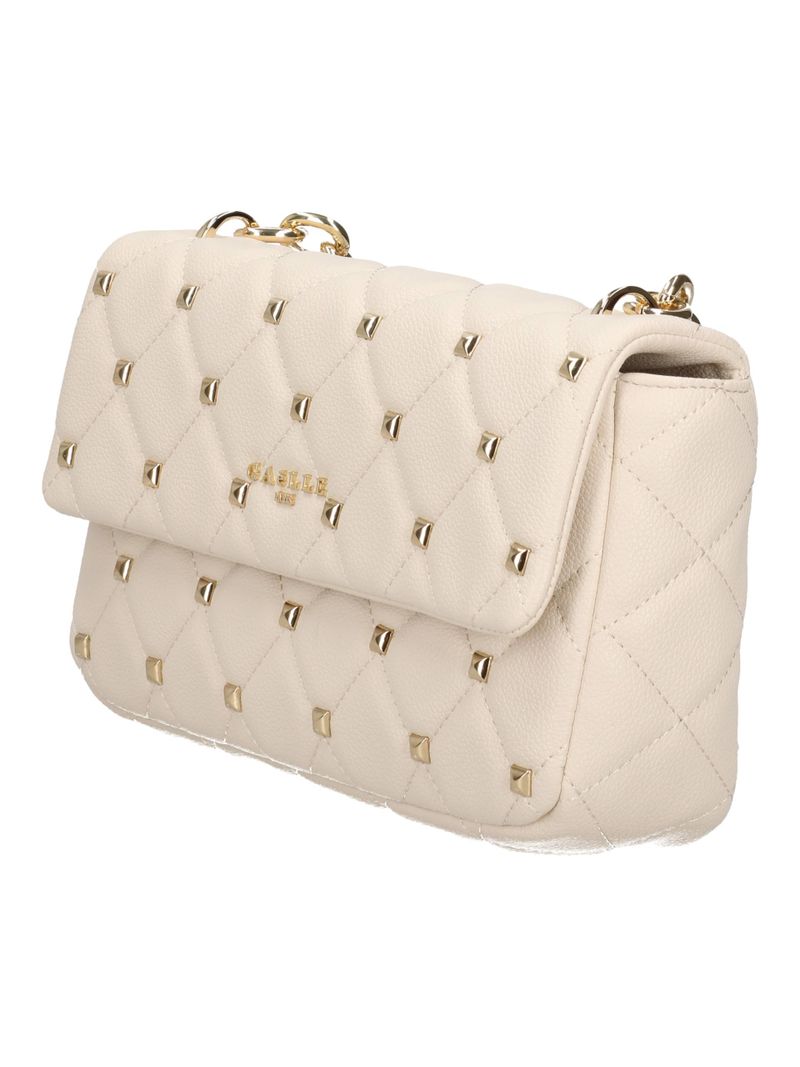 GAELLE PARIS Borsa Regular shoulder strap borchie-Panna