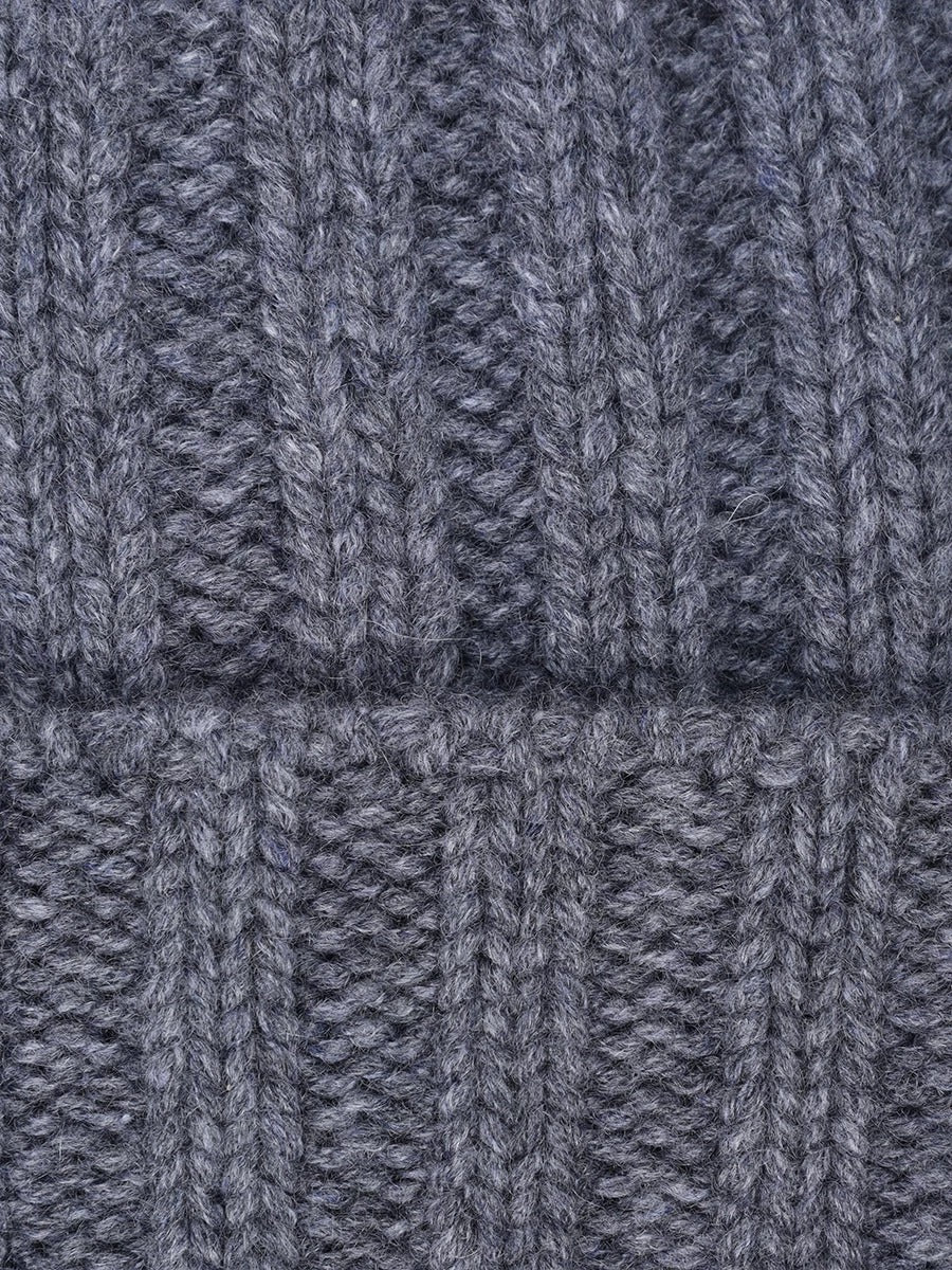 GRAN SASSO Berretto Uomo Coste Cashmere-Grigio