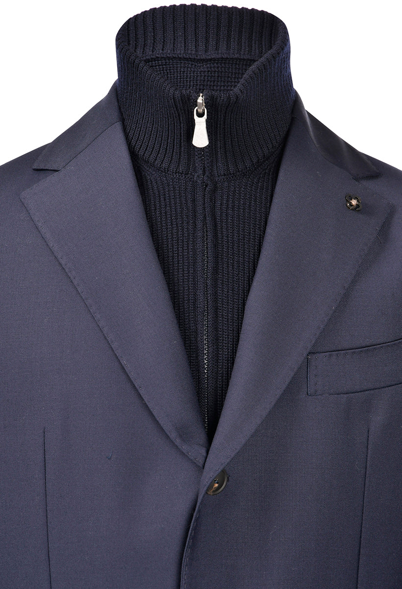 GRAN SASSO Giacca Uomo Lana Tecnica-Blu Navy