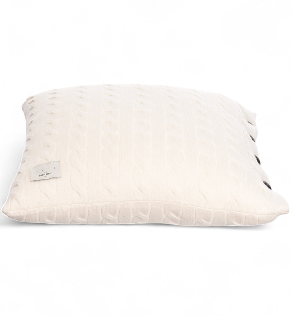GRAN SASSO Cuscino Cashmere Trecce-Bianco
