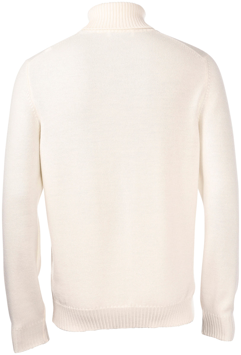 GRAN SASSO Maglia Uomo Dolcevita Extrafine-Panna