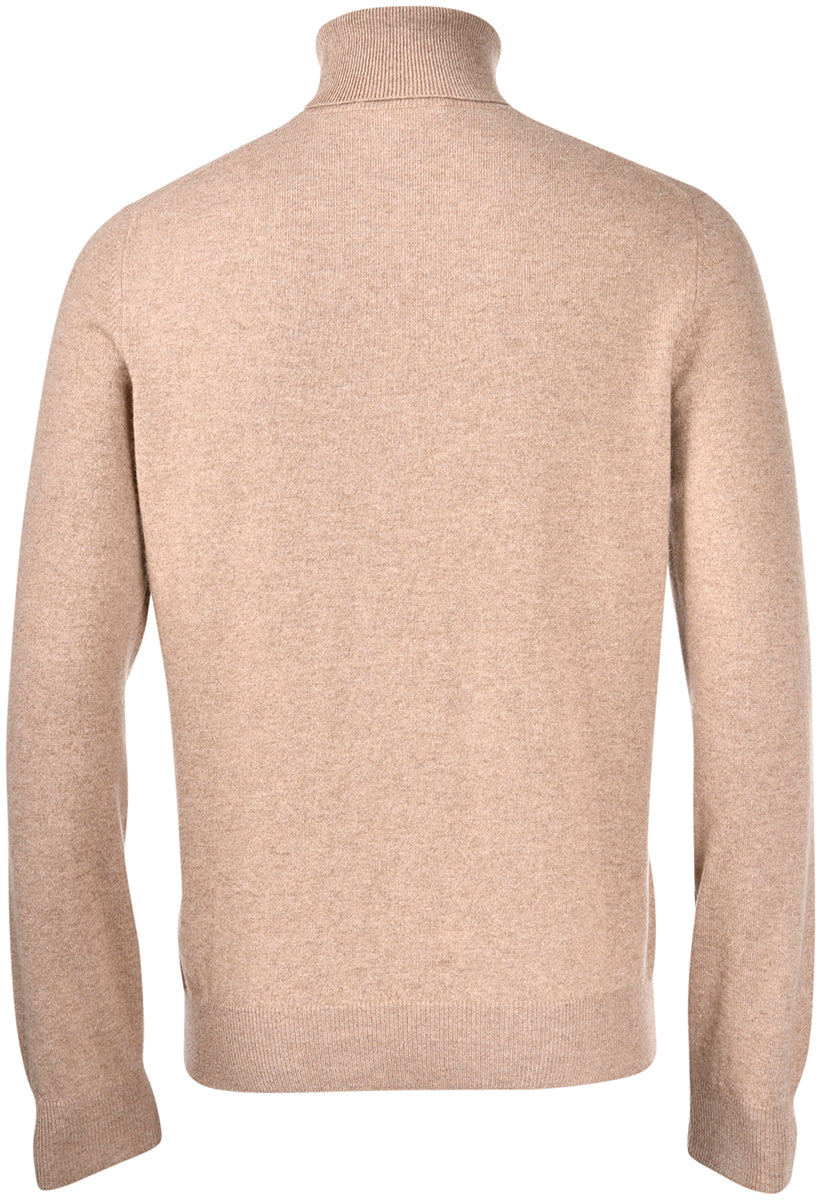 GRAN SASSO Maglia Uomo Dolcevita Cashmere-Nocciola